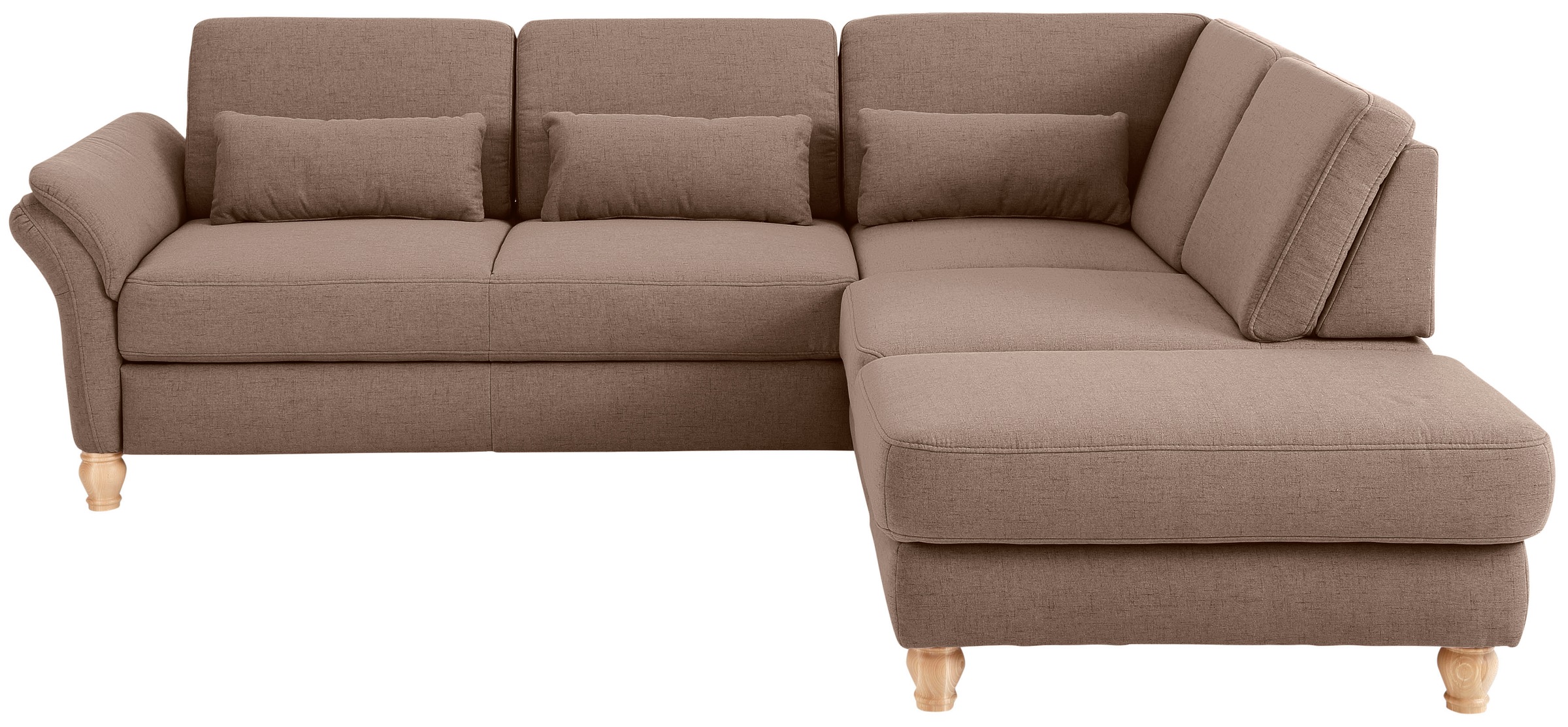 Home affaire Ecksofa »Palace L-Form« incl. Sitztiefenverstellung, wahlweise mit Bettfunktion und Stauraum