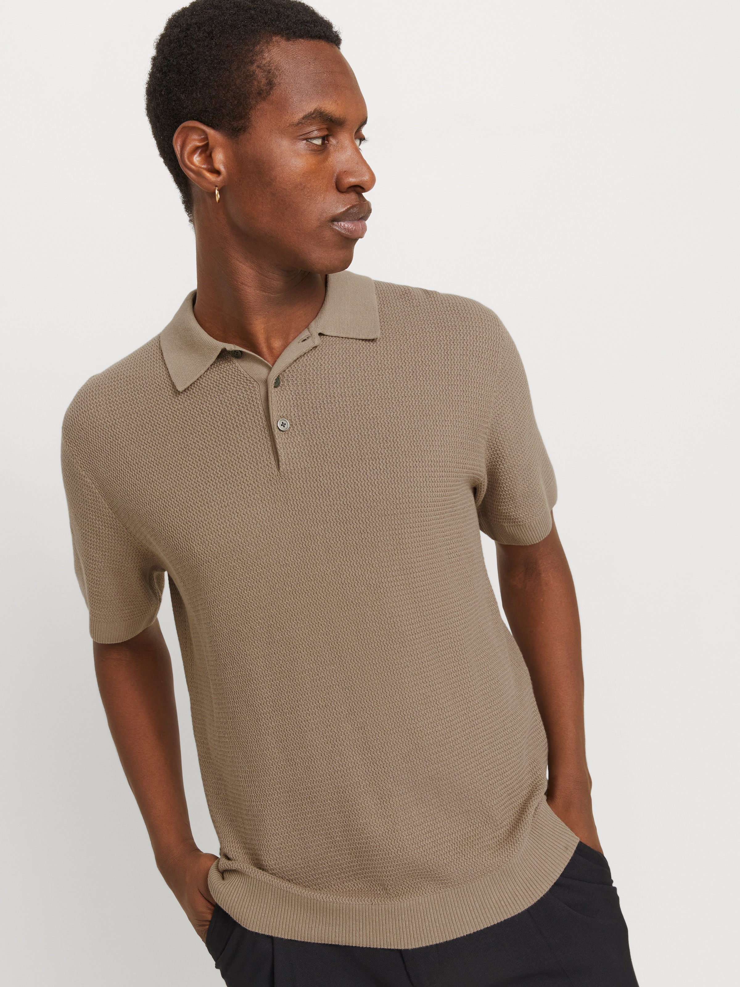 Jack & Jones Polokragenpullover »JPRCCCOOPER KNIT POLO SS SN«