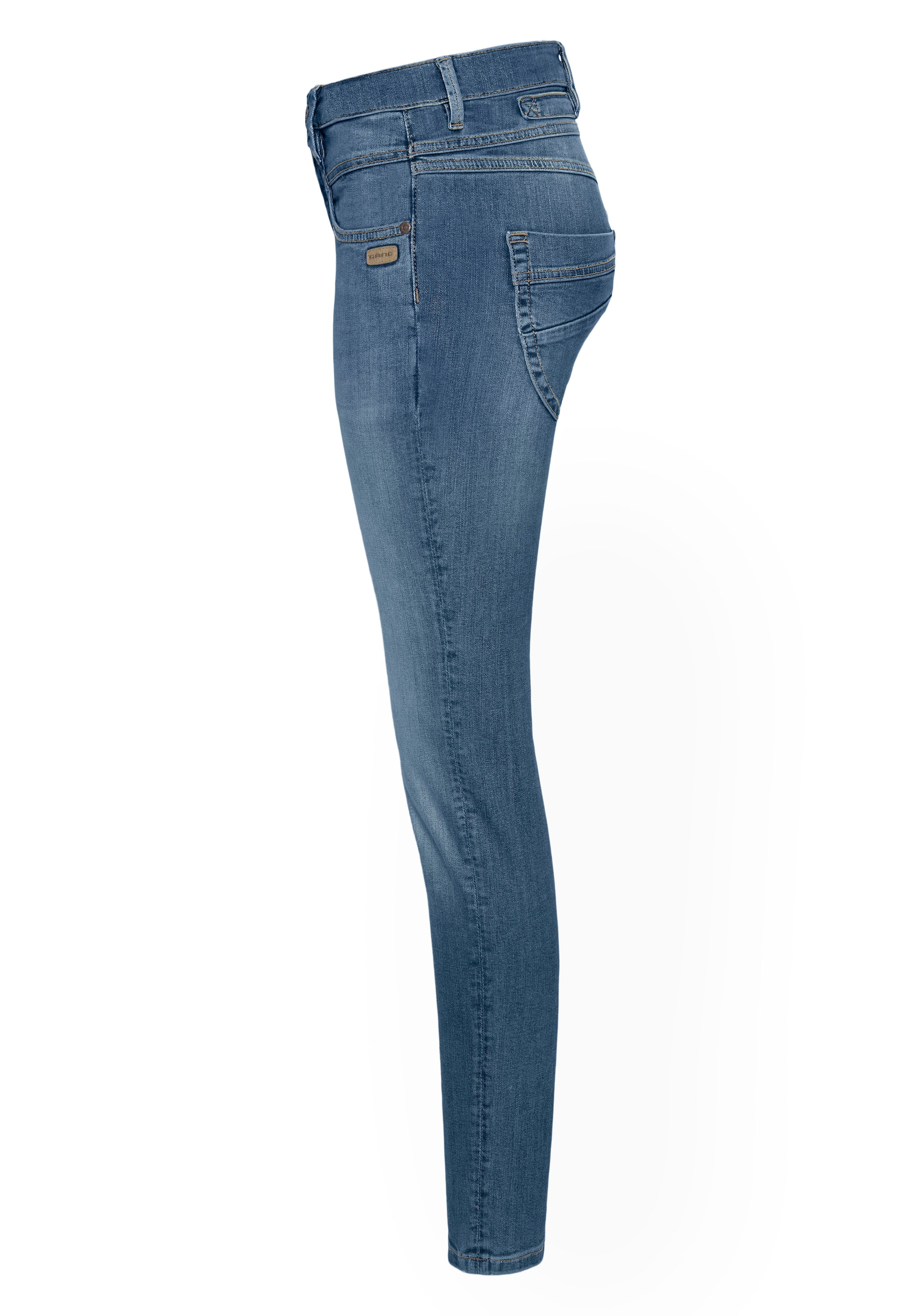 ♕ GANG Skinny-fit-Jeans »94Medina«, mit stylischer halb offener Knopfleiste  versandkostenfrei auf | Stretchjeans