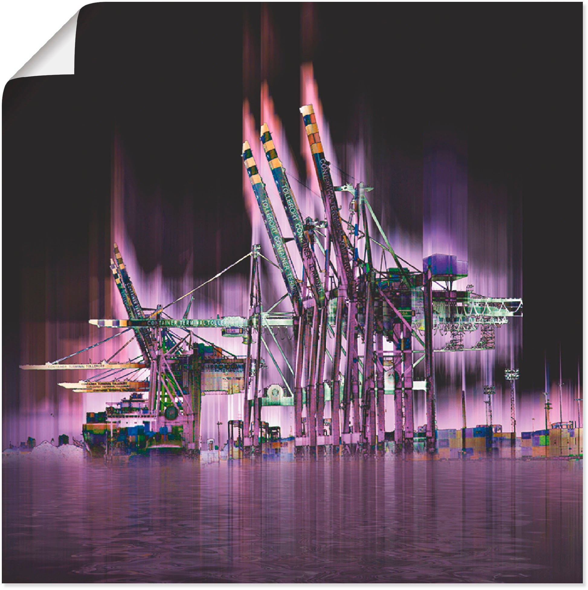 Image of Artland Wandbild »Hamburg Hansestadt Collage 04«, Architektonische Elemente, (1 St.), in vielen Grössen & Produktarten -Leinwandbild, Poster, Wandaufkleber / Wandtattoo auch für Badezimmer geeignet bei Ackermann Versand Schweiz