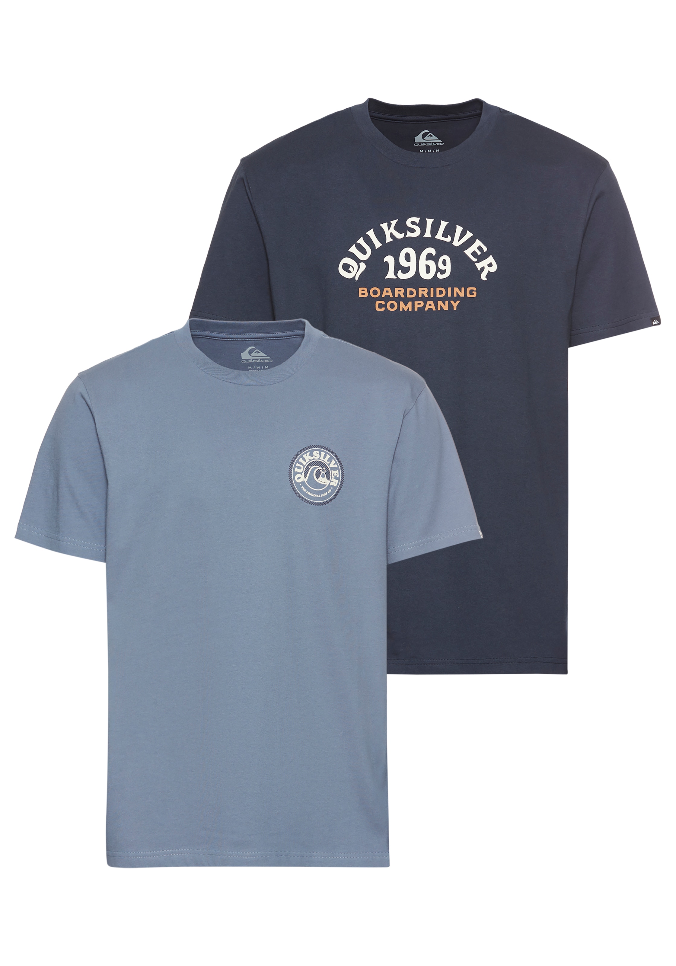 Image of Quiksilver T-Shirt "DISCOCHECK SHORT SLEEVE TEE PACK YM" Packung, 2er-Pack, 2 Stk.