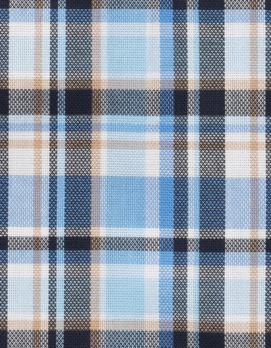 bugatti Kurzarmhemd mit Karo-Muster