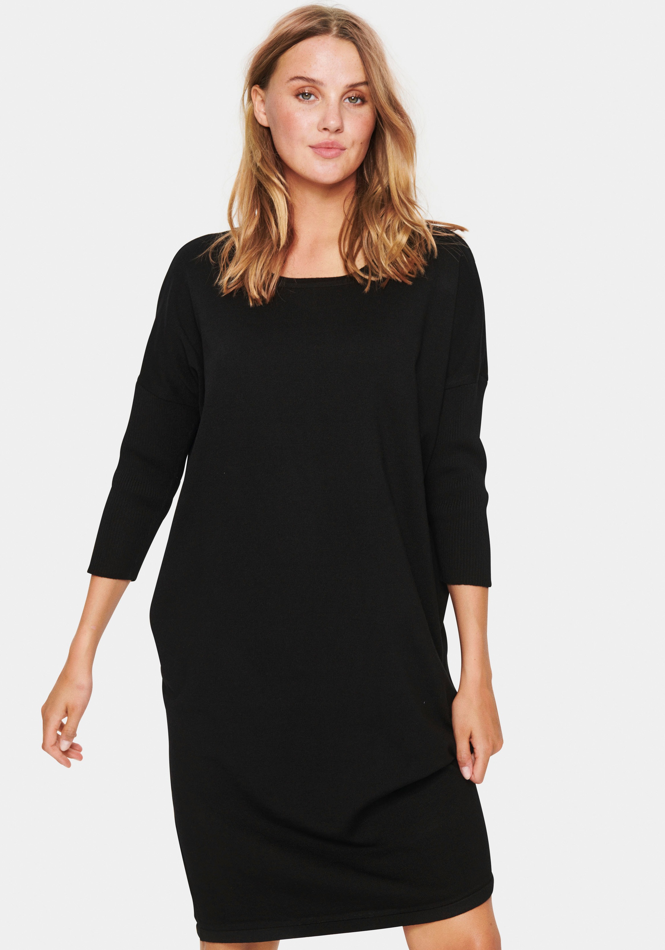 Saint Tropez Robe en tricot »MilaSZ R-N  Dress« mit 3/4 Ärmel