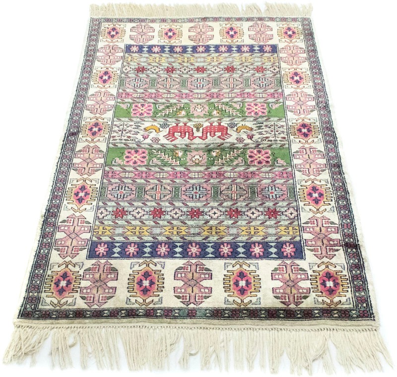 Image of morgenland Teppich »Ghom Seide Teppich handgeknüpft beige«, rechteckig, 4 mm Höhe bei Ackermann Versand Schweiz