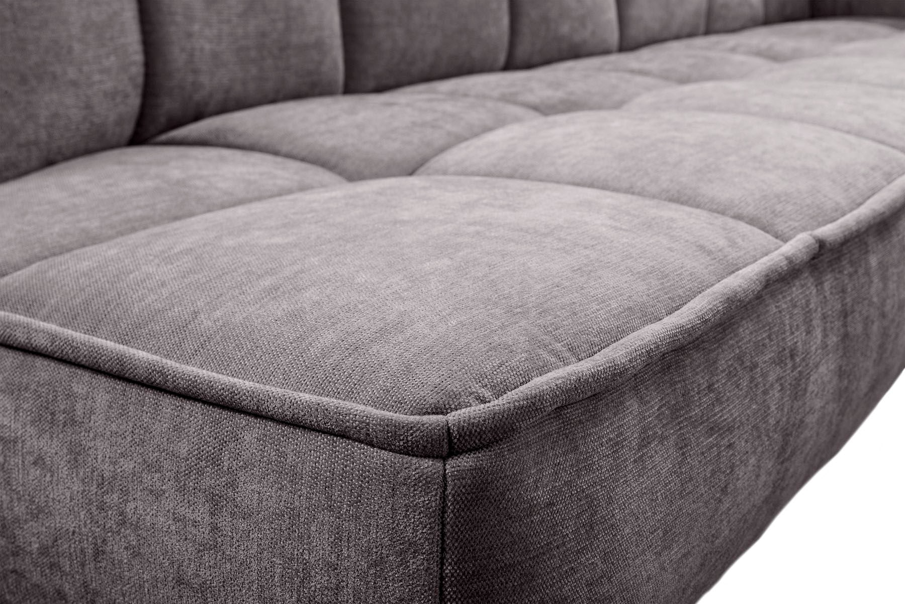 exxpo - sofa fashion Banc d'angle »Latte« moderne Sitz- und Rückensteppung, bequem und elegant, hoher Holzfuss