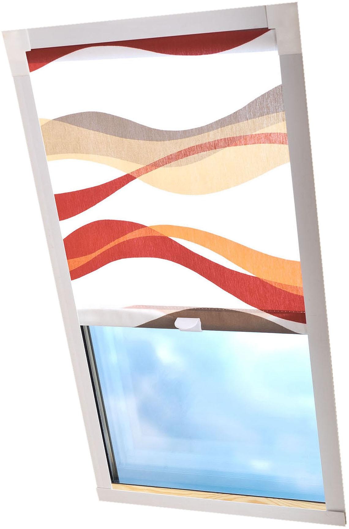 Image of Liedeco Dachfensterrollo »Dekor«, Lichtschutz, in Führungsschienen, Dachfensterrollo Dekor bei Ackermann Versand Schweiz