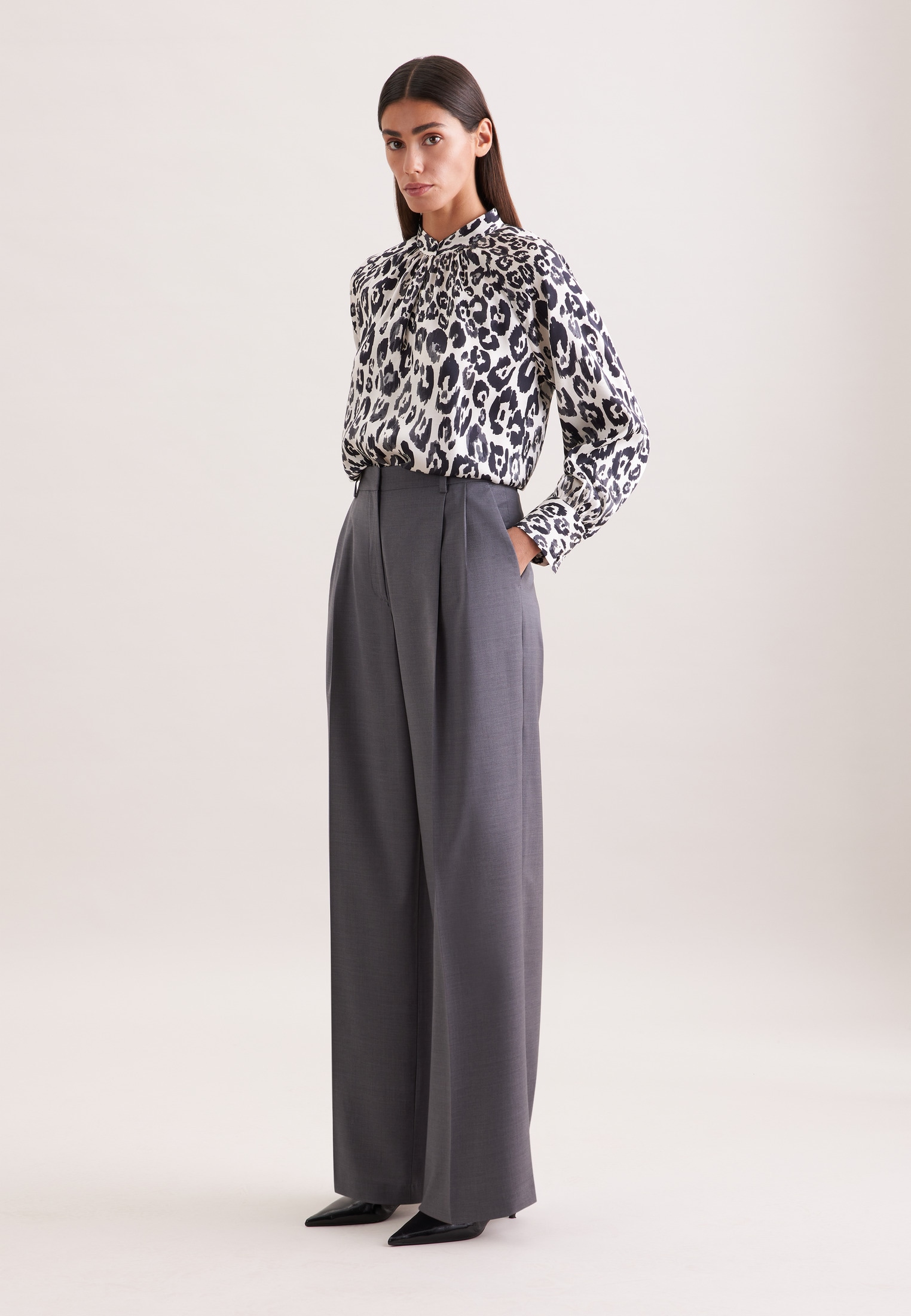 seidensticker Blouse classique impression col rond 1/1