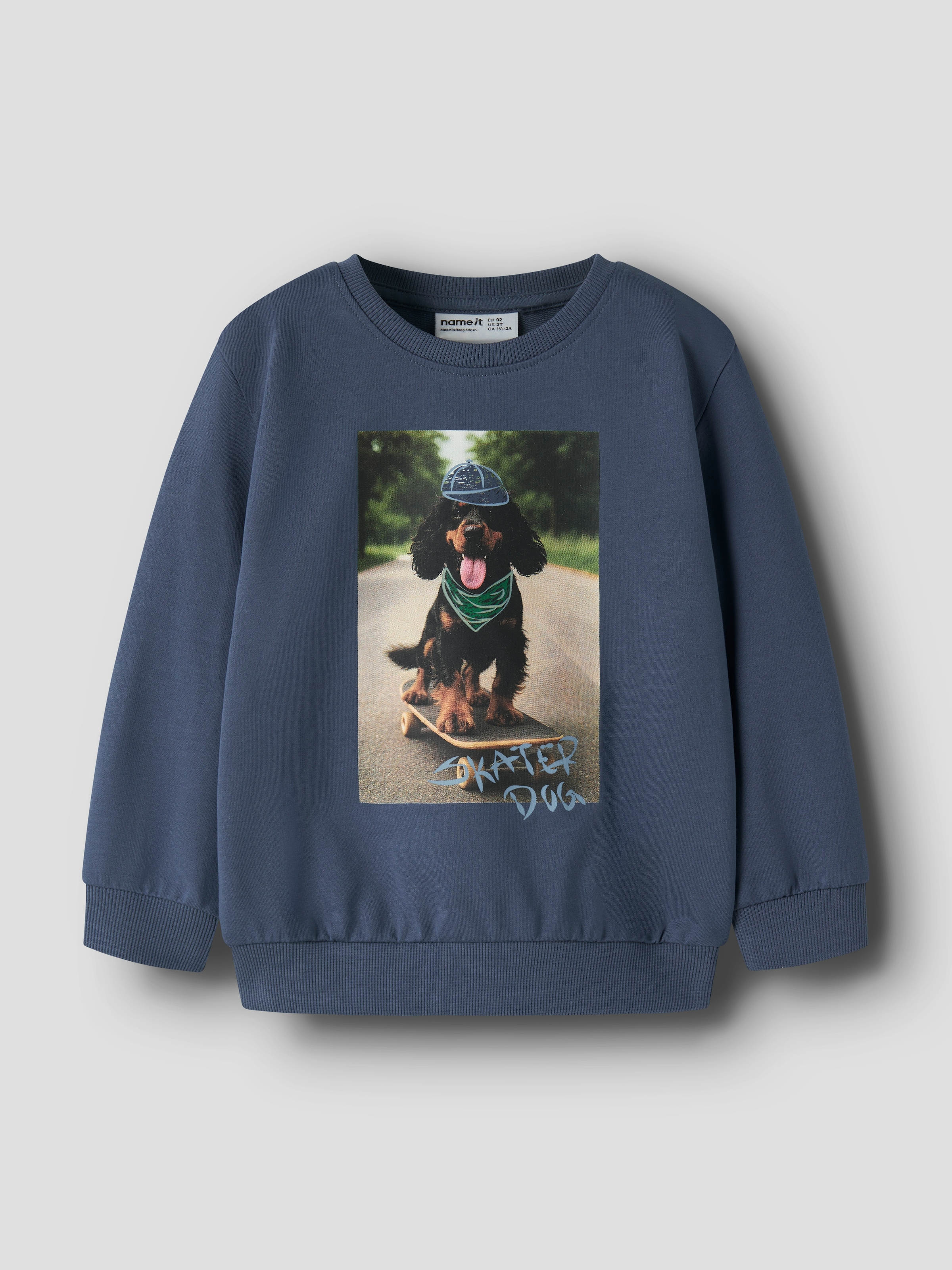 Image of Name It Sweatshirt "NMMVOTO LS NREG SWEAT UNB", Baumwolle, regular fit
