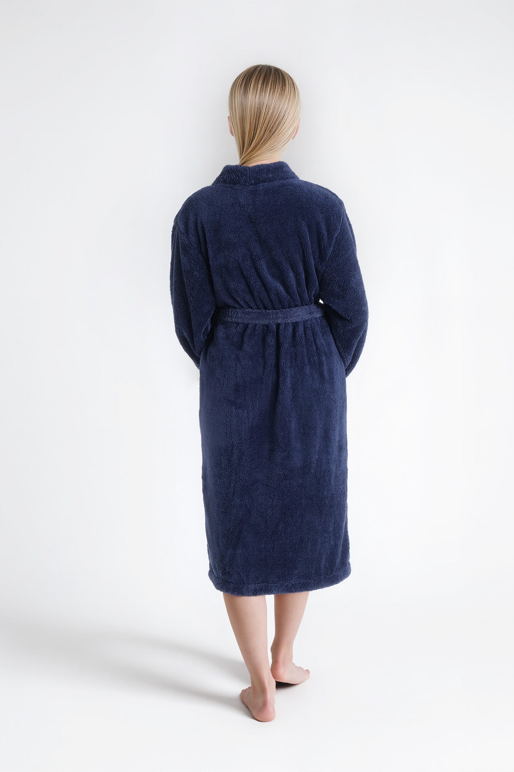 my home Unisex-Bademantel »Lillou Kimono, ideal für Sauna & Spa, Hotelbademantel, Morgenmantel«, (1 St.), kuschelig weicher Fleece, plüsch, für Damen und Herren, XS-3XL