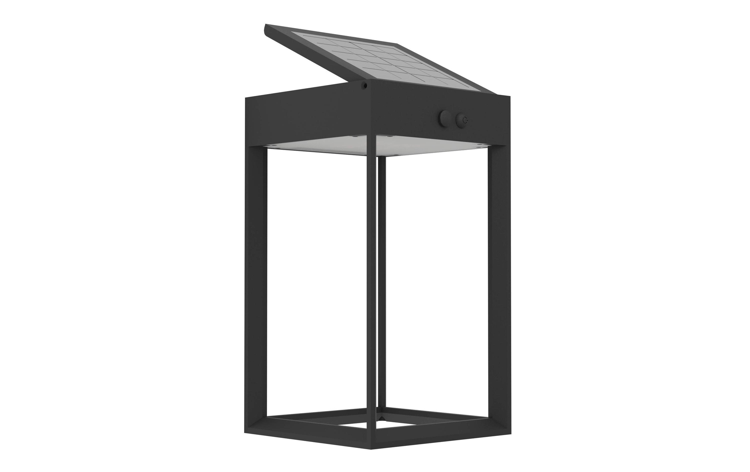 EGLO Aussen-Wandleuchte »SUZZARA Solar, 6W, Sensor, Schwarz« Neutralweiss