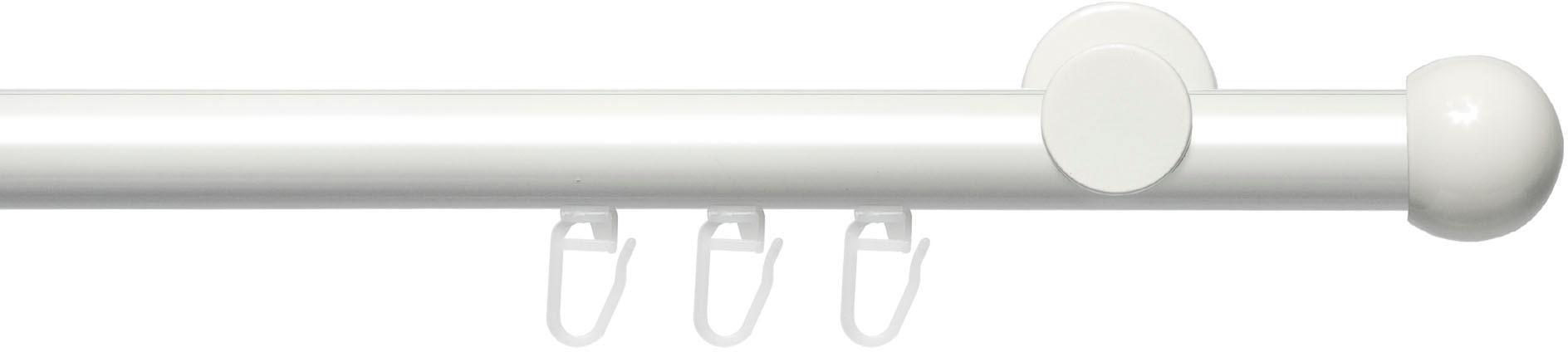 Liedeco Tringle à rideaux »Innenlaufgarnitur 20 mm Power Kugel« Ø 20 mm 1 course-läufig Fixmass Gardinenstange Komplett