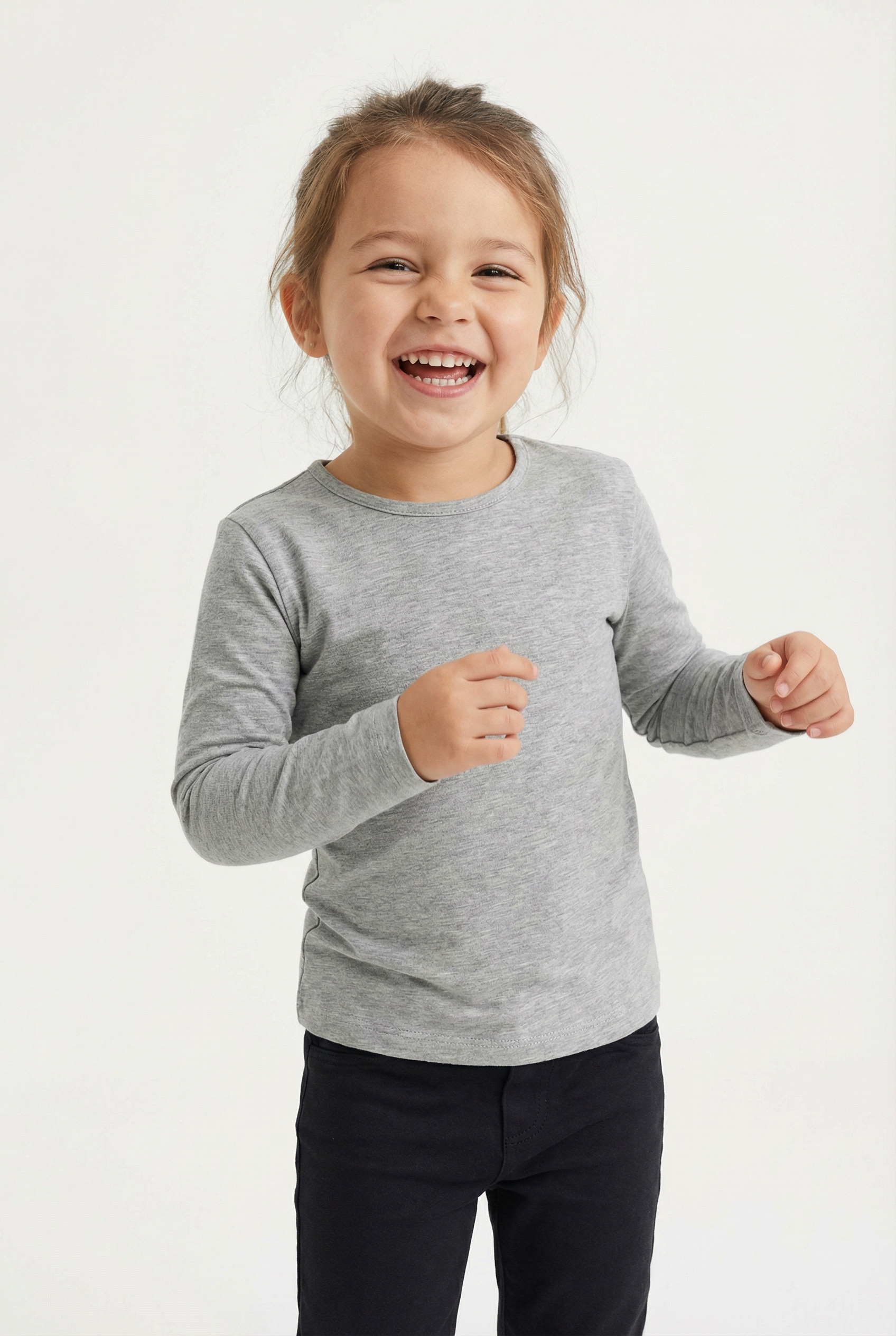happy girls T-shirt à manches longues in Basic-Form