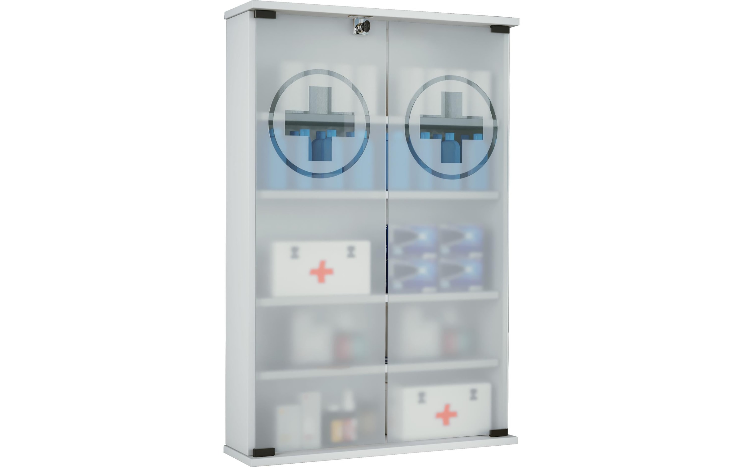 VCM Medizinschrank »Erste Hilfe Schrank Honula 91 x 60 x 17 cm«