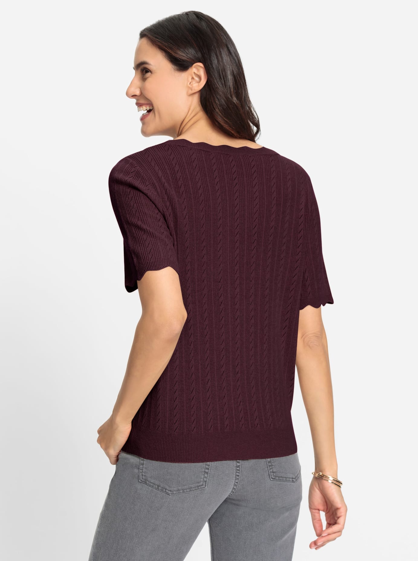 Inspirationen Kurzarmpullover »Kurzarm-Pullover«