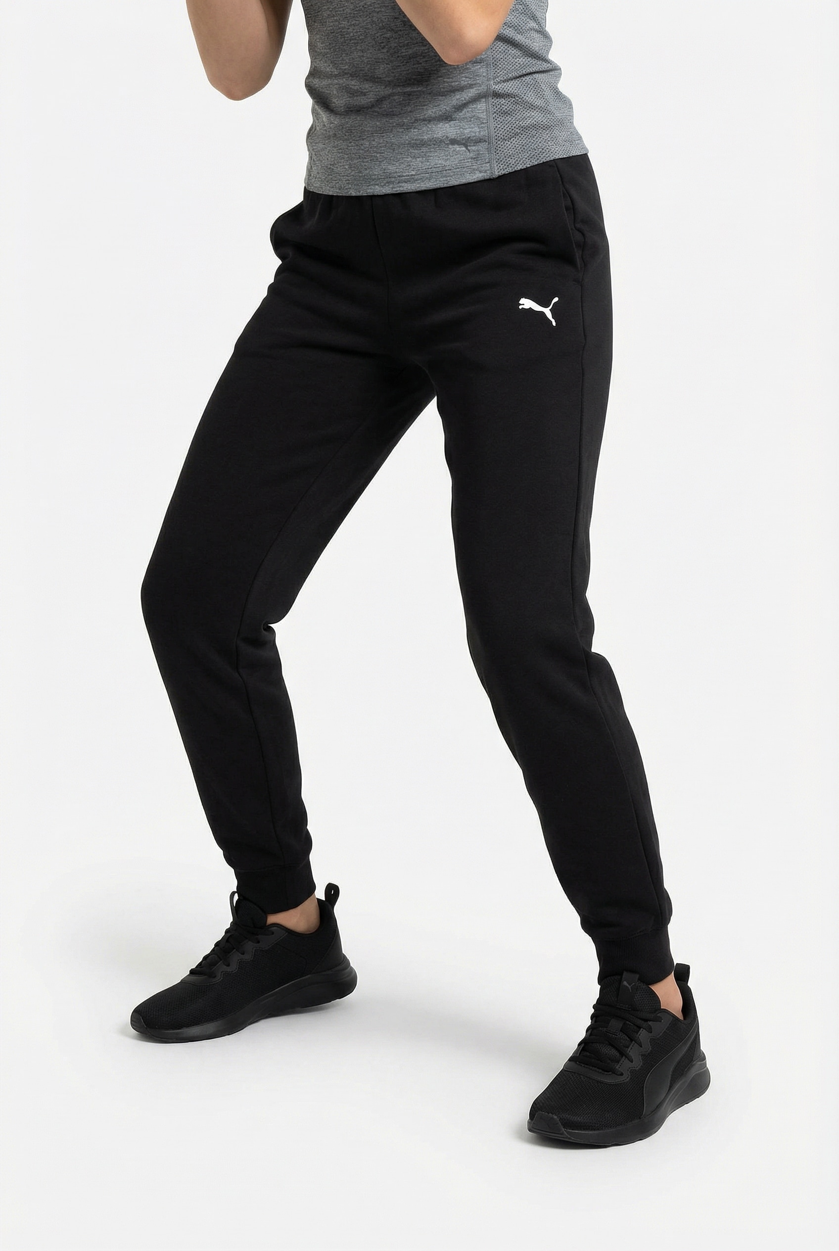Image of PUMA Trainingshose "ESS SWEATPANTS CL TR G" mit Seitennahttaschen, mit gerippten Bündchen, sportlicher Stil