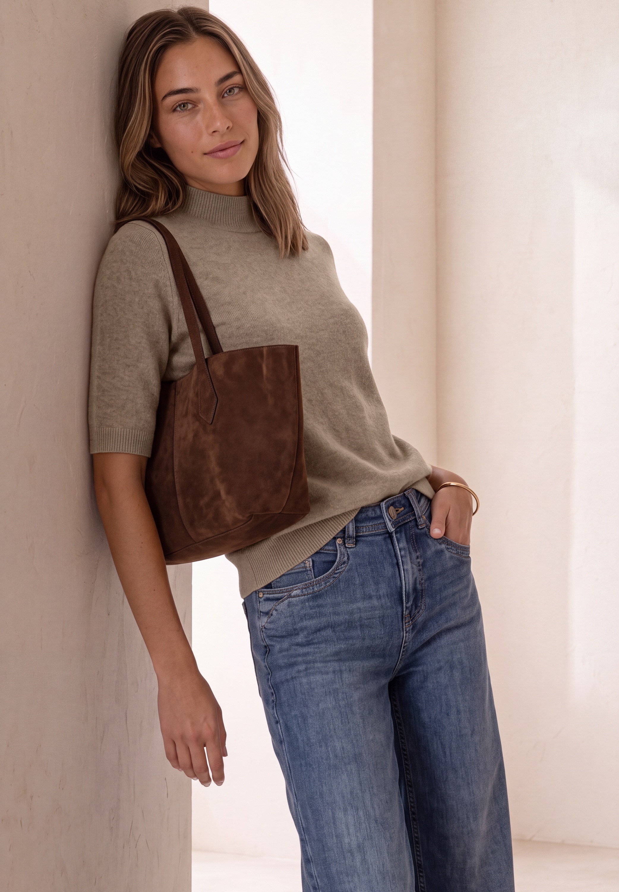 STREET ONE Strickpullover Halbarm-Pullover mit Turtle Neck