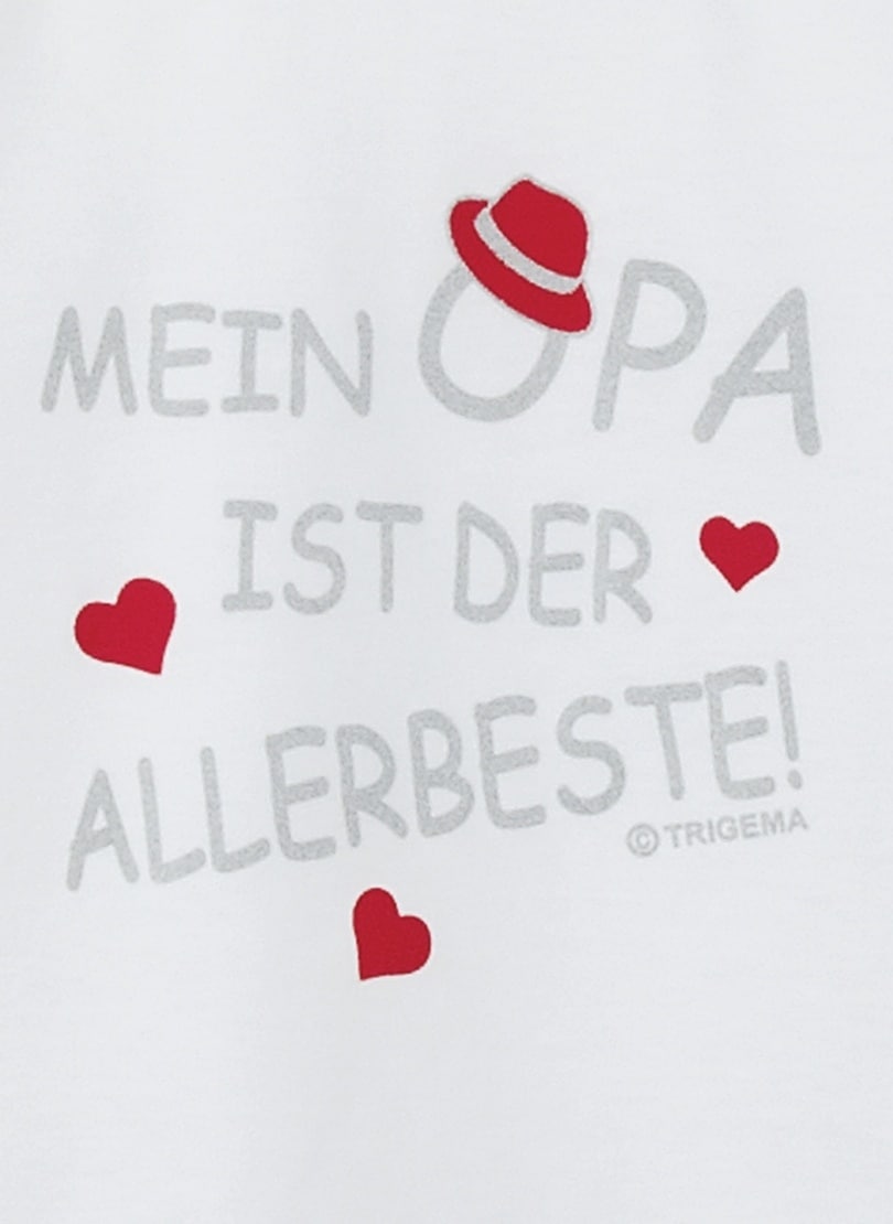 T-Shirt »TRIGEMA T-Shirt Opas Liebling«