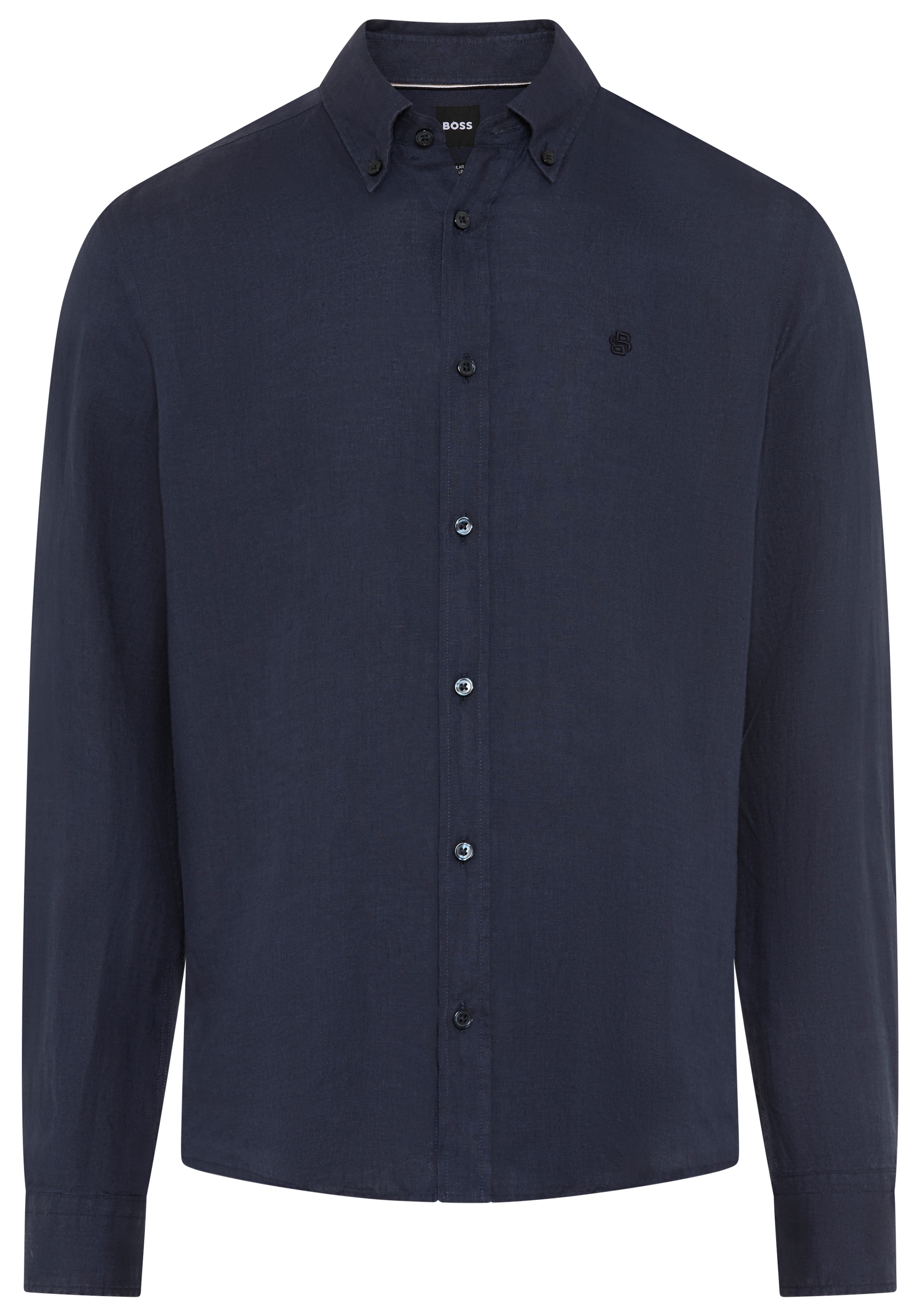 BOSS Chemise en lin »LIAM« 100% lin avec col boutonné, coupe régulière