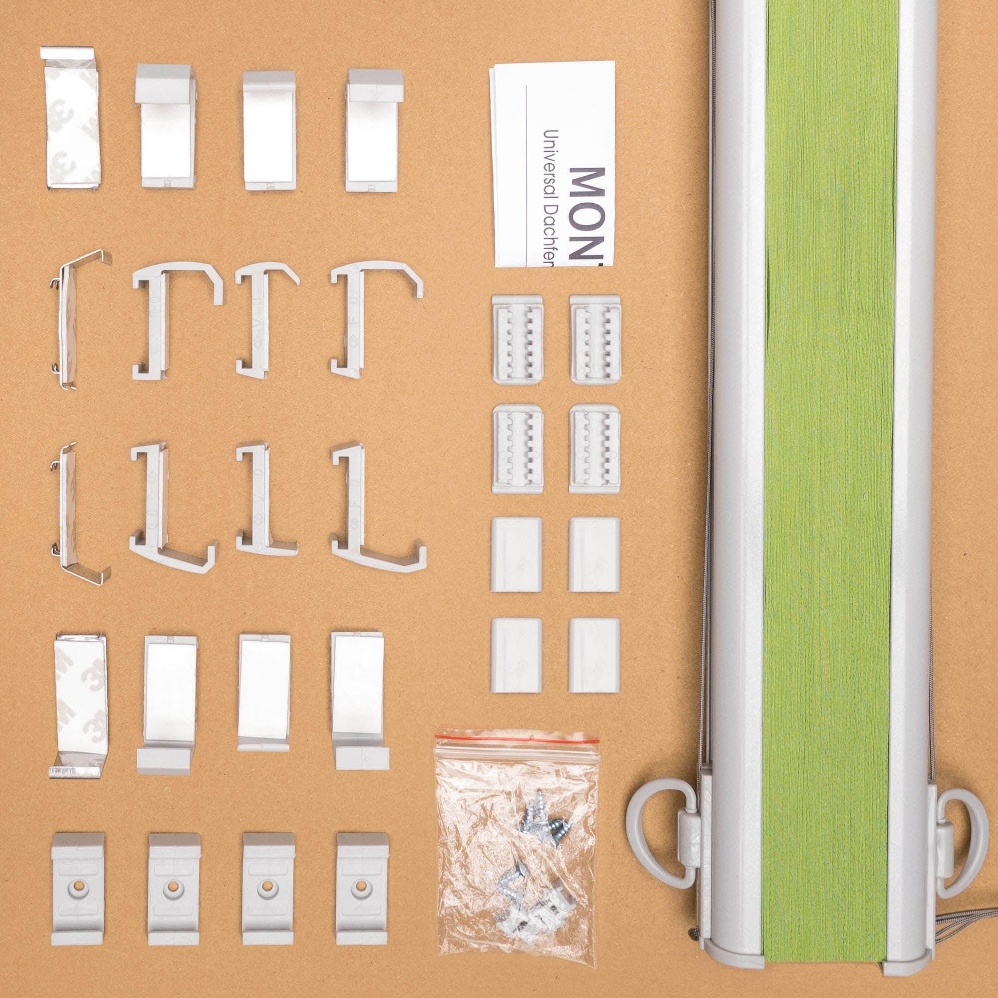 Liedeco Dachfensterplissee »Universal Dachfenster-Plissee«, verdunkelnd, energiesparend, ohne Bohren, verspannt, Fixmass