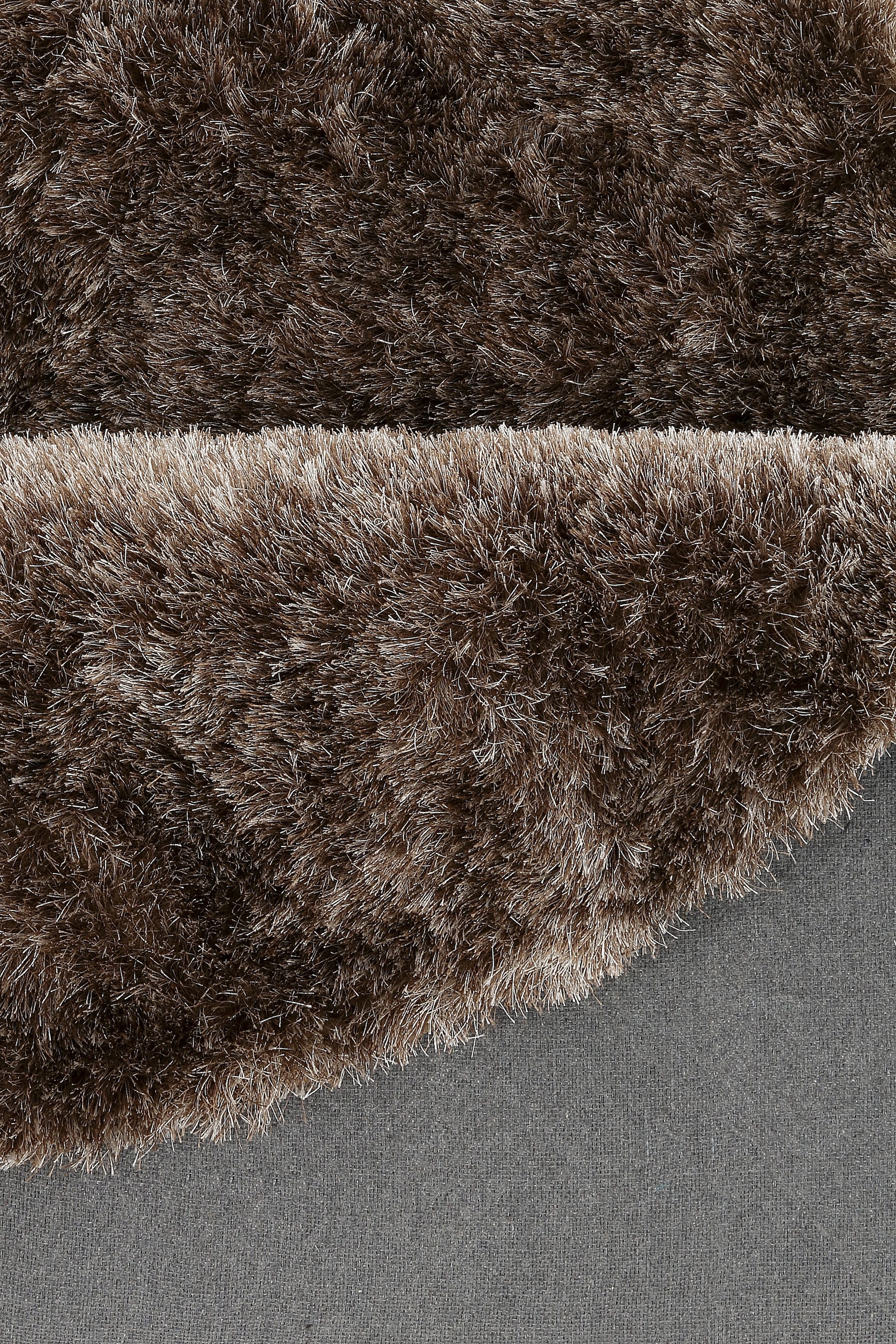 Kayoom Hochflor-Teppich »Diamond 700«, rund, weiche Microfaser, Langflor, Shaggy, Melange, Wohnzimmer