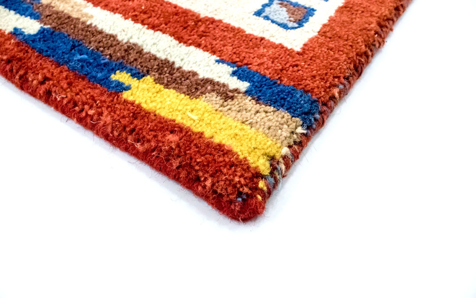 morgenland Wollteppich »Gabbeh Teppich handgeknüpft kaufen beige«, rechteckig, günstig handgeknüpft
