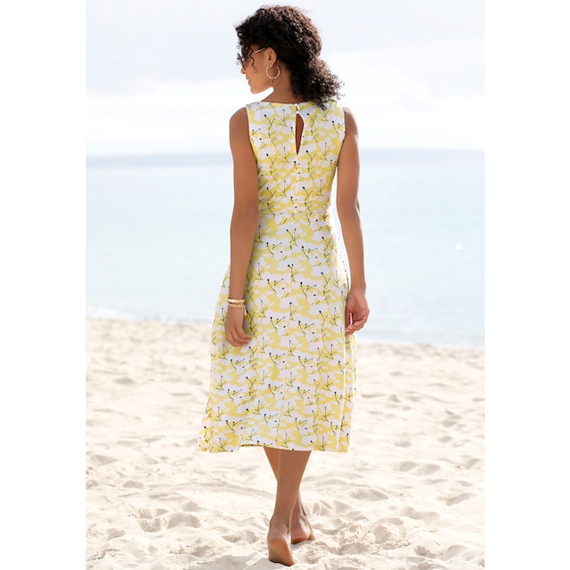 ♕ Beachtime Sommerkleid, mit Blumendruck, Strandmode, Strandbekleidung  versandkostenfrei kaufen