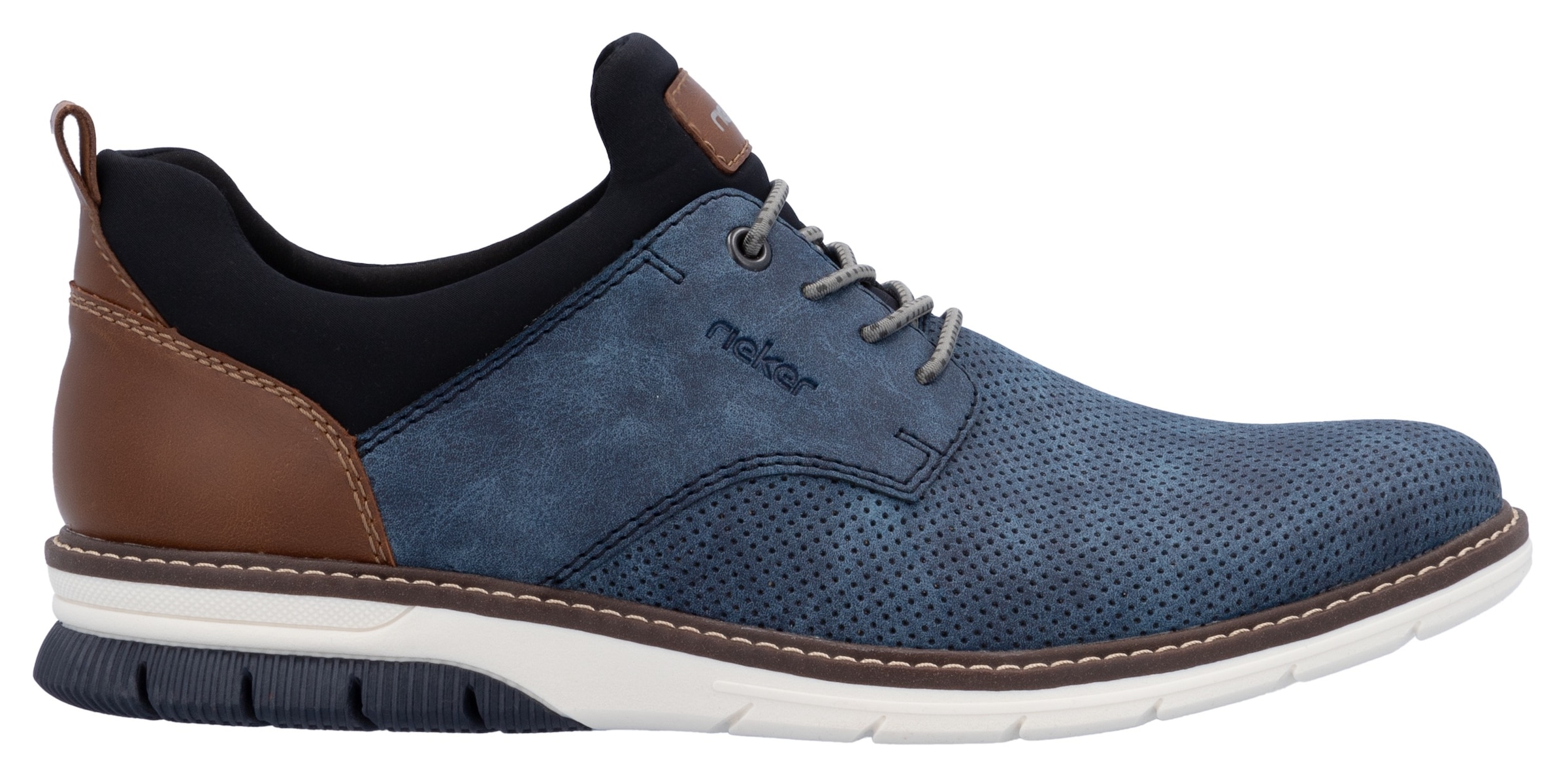 Rieker Baskets slip-on  Schlupfschuh, Halbschuh, Freizeitschuh mit Prägung