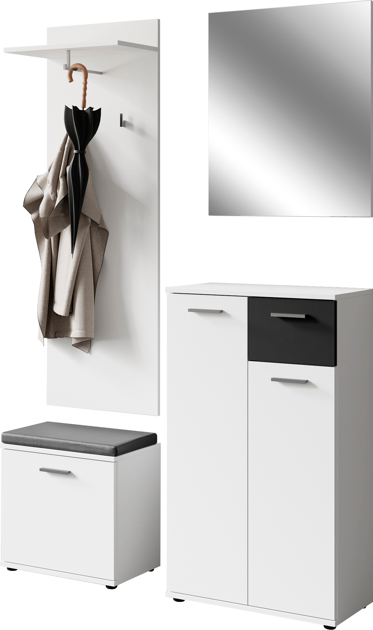 Image of byLIVING Garderoben-Set "Jakob" 4 Stk. tlg.