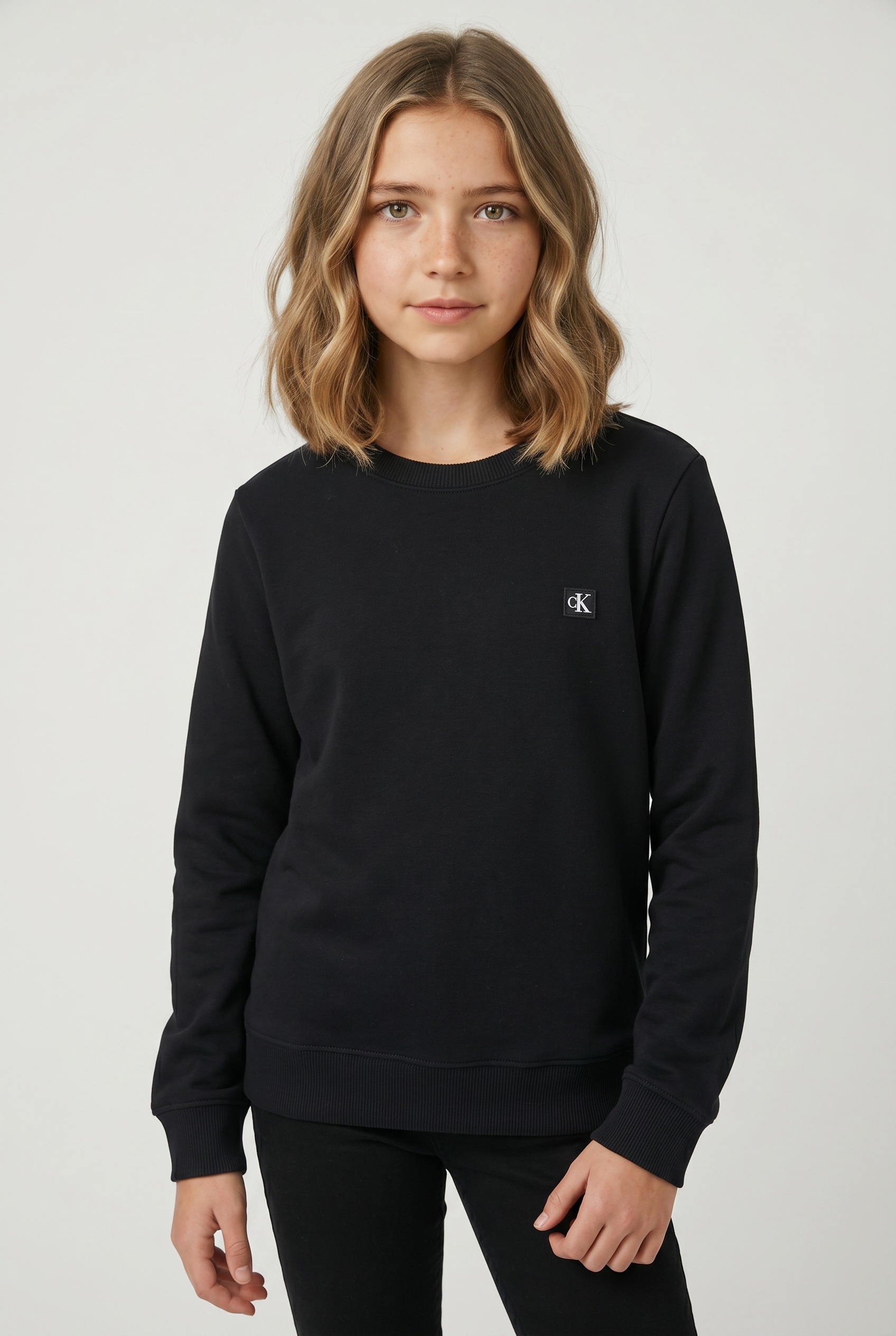 Image of Calvin Klein Sweatshirt "MINI BADGE", Regular fit, Badge