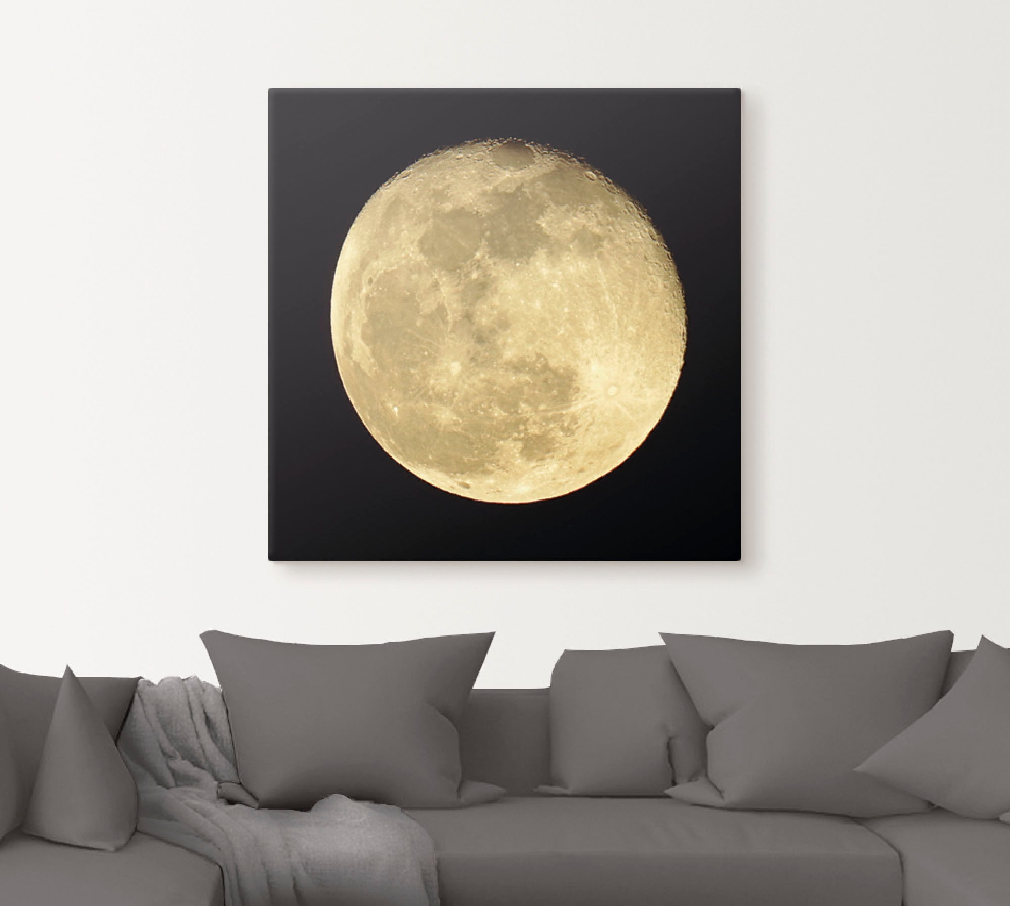 Artland Wandbild »Mond«, Weltraum, (1 St.), als Leinwandbild, Poster, Wandaufkleber in verschied. Grössen
