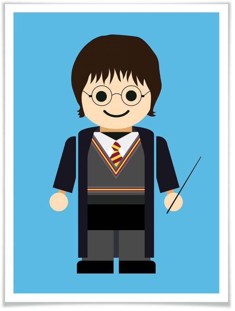 Image of Wall-Art Poster »Playmobil Harry Potter Spielzeug«, Kinder, (1 St.), Poster, Wandbild, Bild, Wandposter bei Ackermann Versand Schweiz
