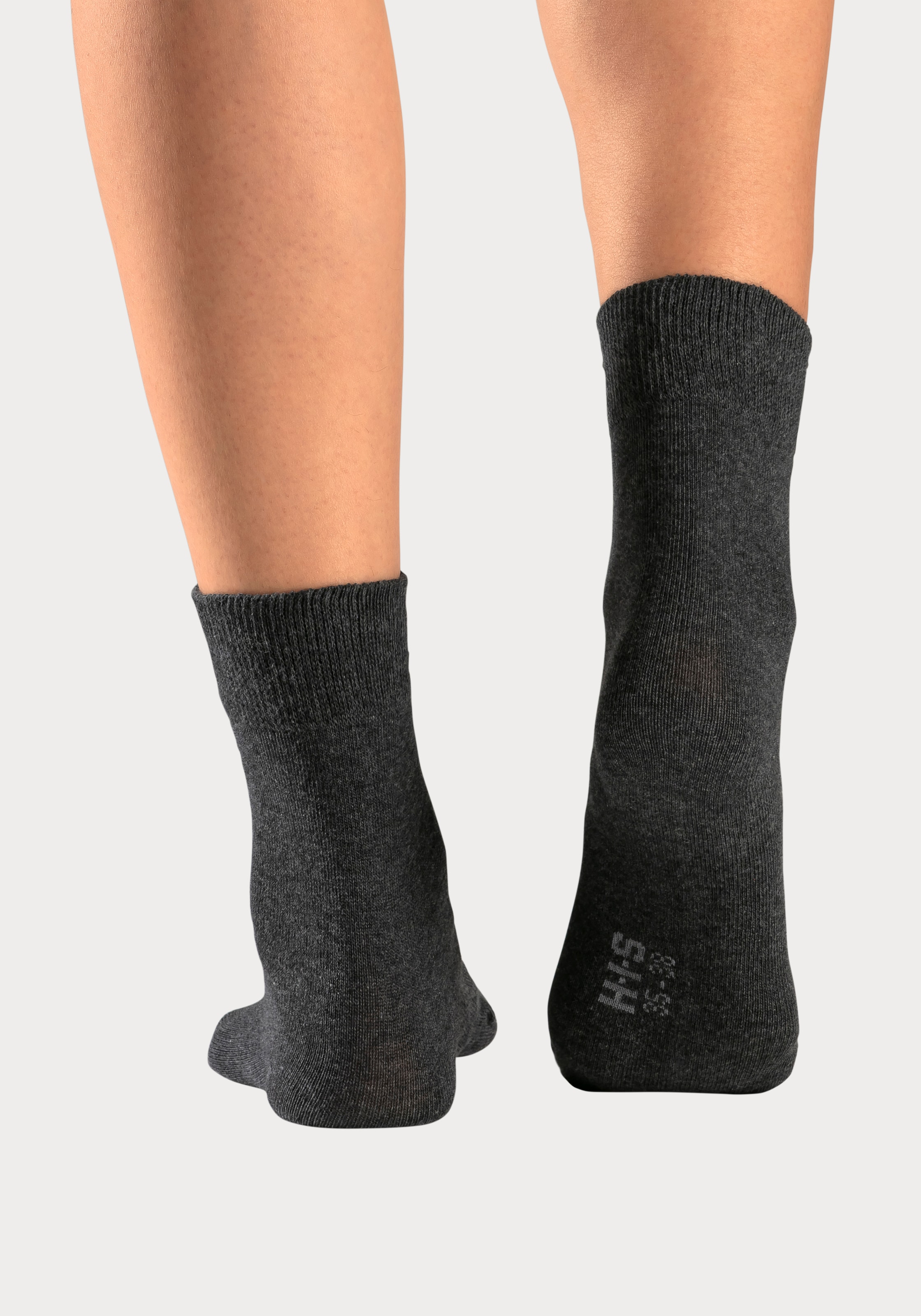 H.I.S Basicsocken, (Packung, 5 Paar), mit besonders weichem Bündchen