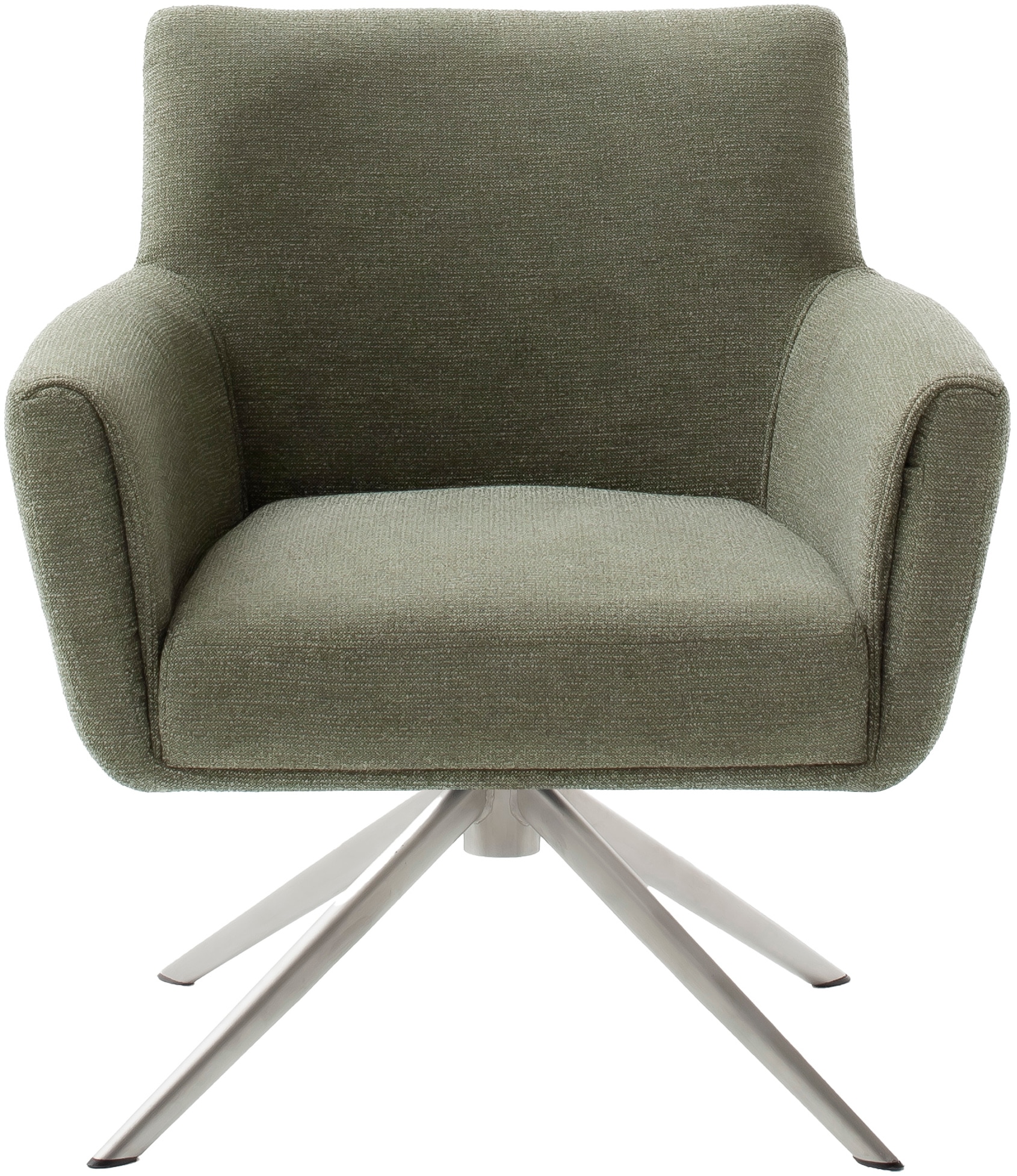 MCA furniture 4-Fussstuhl »WILSON Esszimmerstuhl, Armlehnstuhl, Polsterstuhl, modern«, (Set), 1 St., Flachgewebe, Stuhl, Armlehnenstuhl, drehbar, Taschenfederkern, belastbar 160 kg,XXL