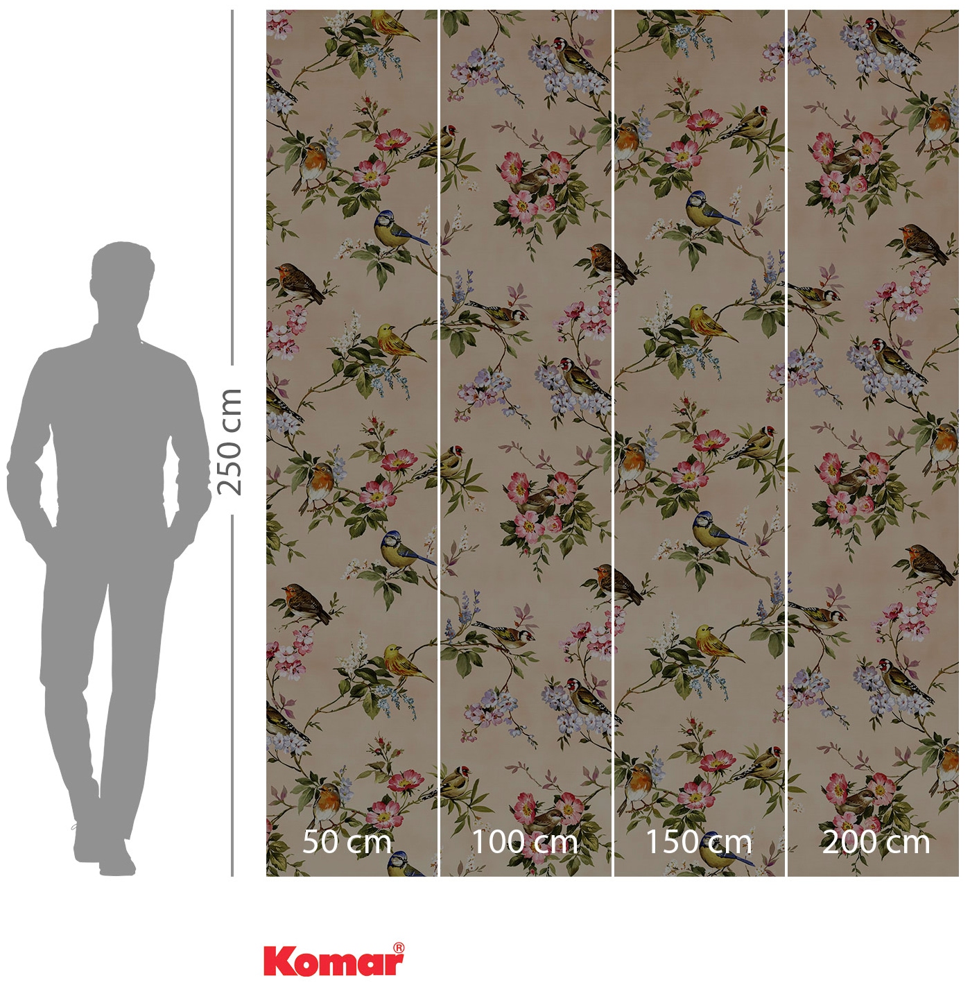 Komar Vliestapete »Digitaldruck Vlies -  Concert de Demain - Grösse 200 x 250 cm« bedruckt glatt Wohnzimmer, Schlafzimmer