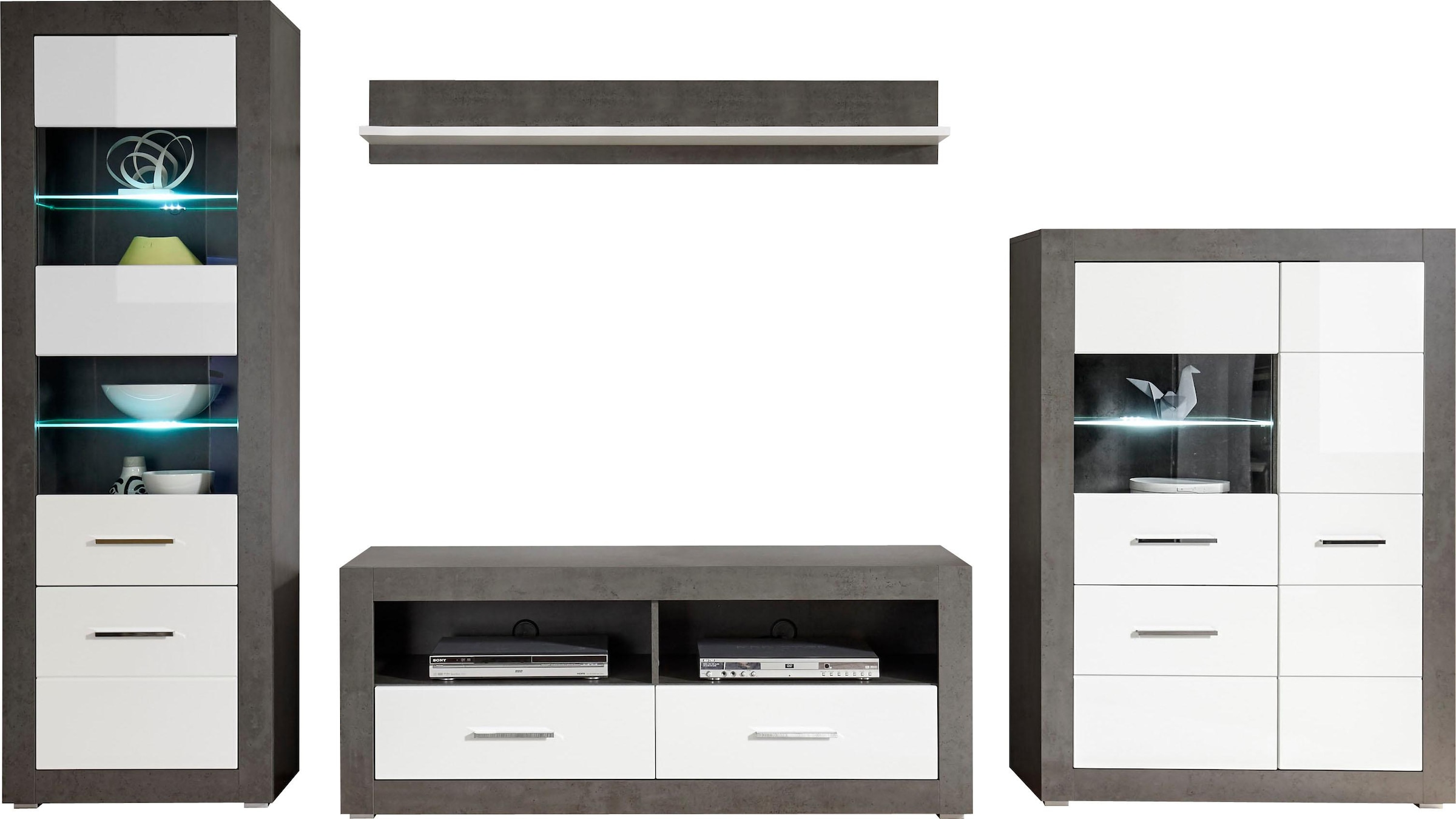 Home affaire Wohnwand »Etero« Set, 4 Stk. tlg.