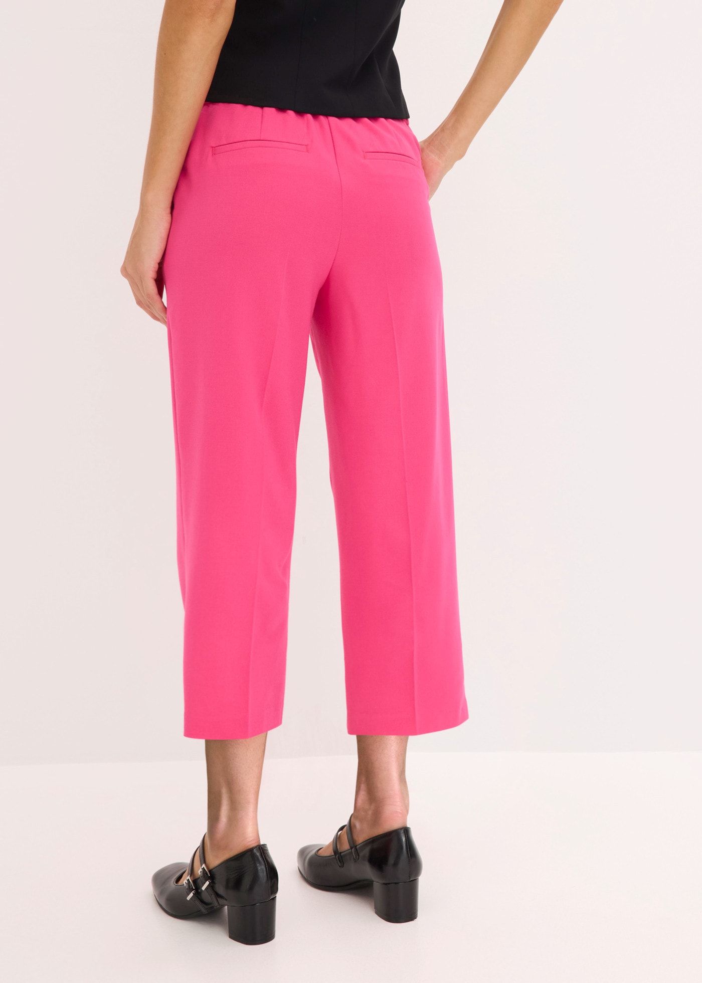 bonprix 3/4-Hose  Regular Fit, mit Schlitz, aus Polyester, Viskose und Elasthan