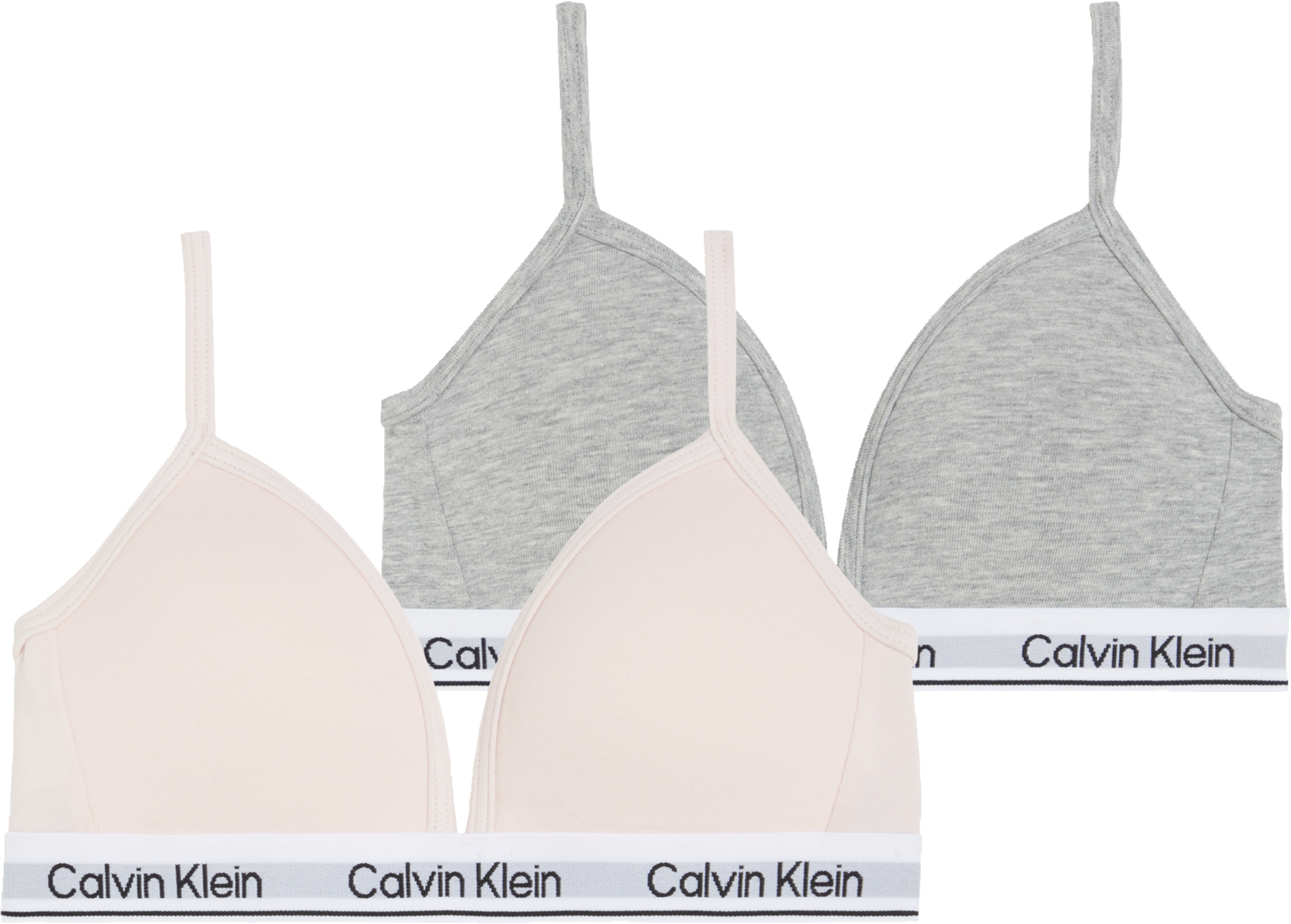 Calvin Klein Underwear Soutien-gorge triangle »2PK TRIANGLE« Paquet, pack de 2, 2 Avec bande à logo
