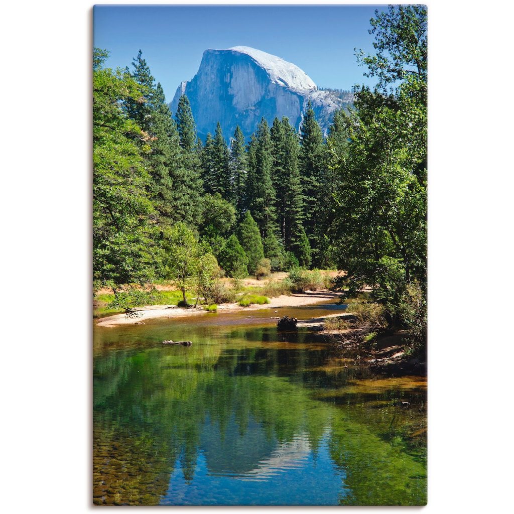 Artland Wandbild »Yosemite Valley Half Dome River of Mercy«, Gewässer, (1 St.)