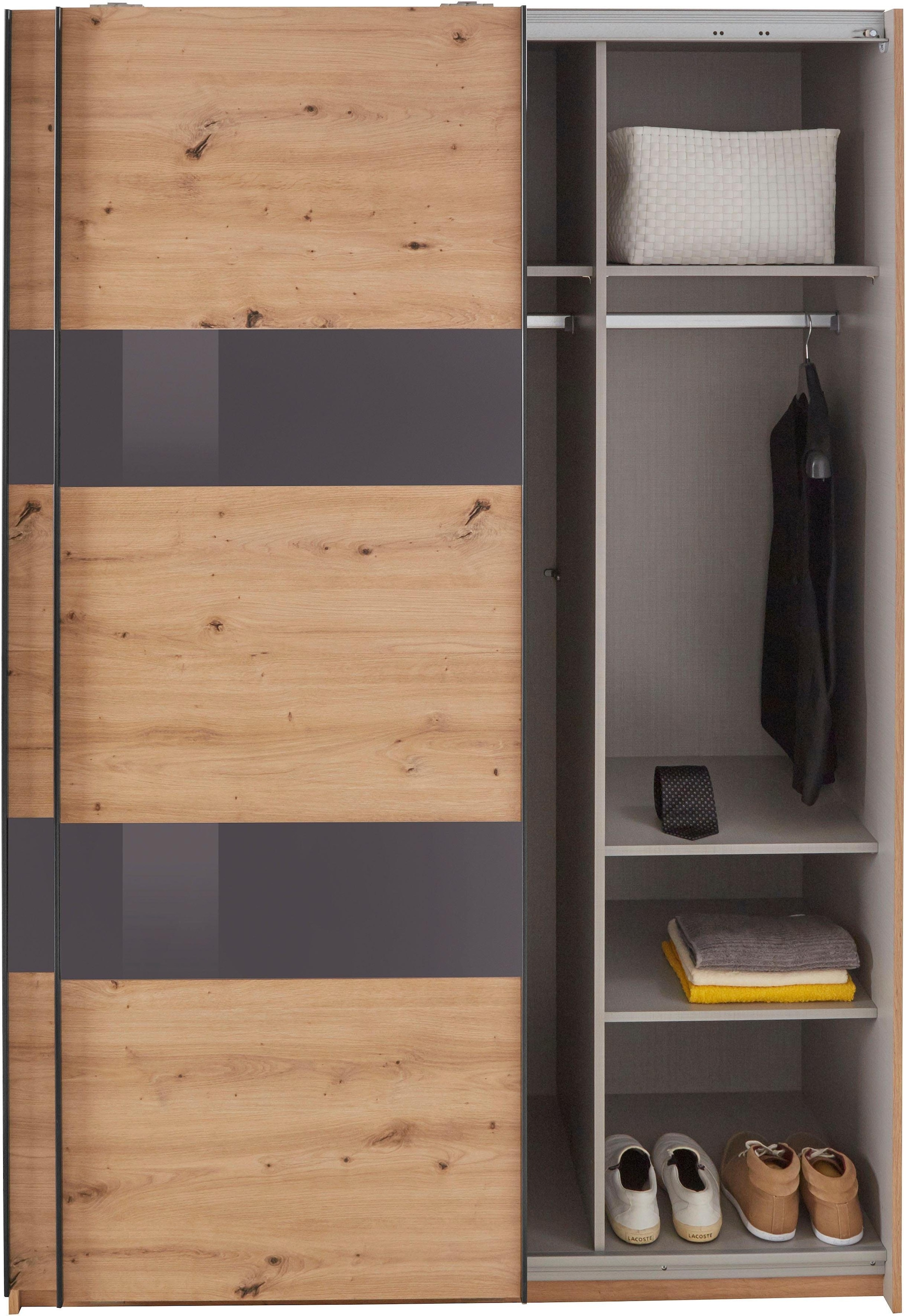 Wimex Schwebetürenschrank »Altona« mit Glaselementen und zusätzlichen Einlegeböden