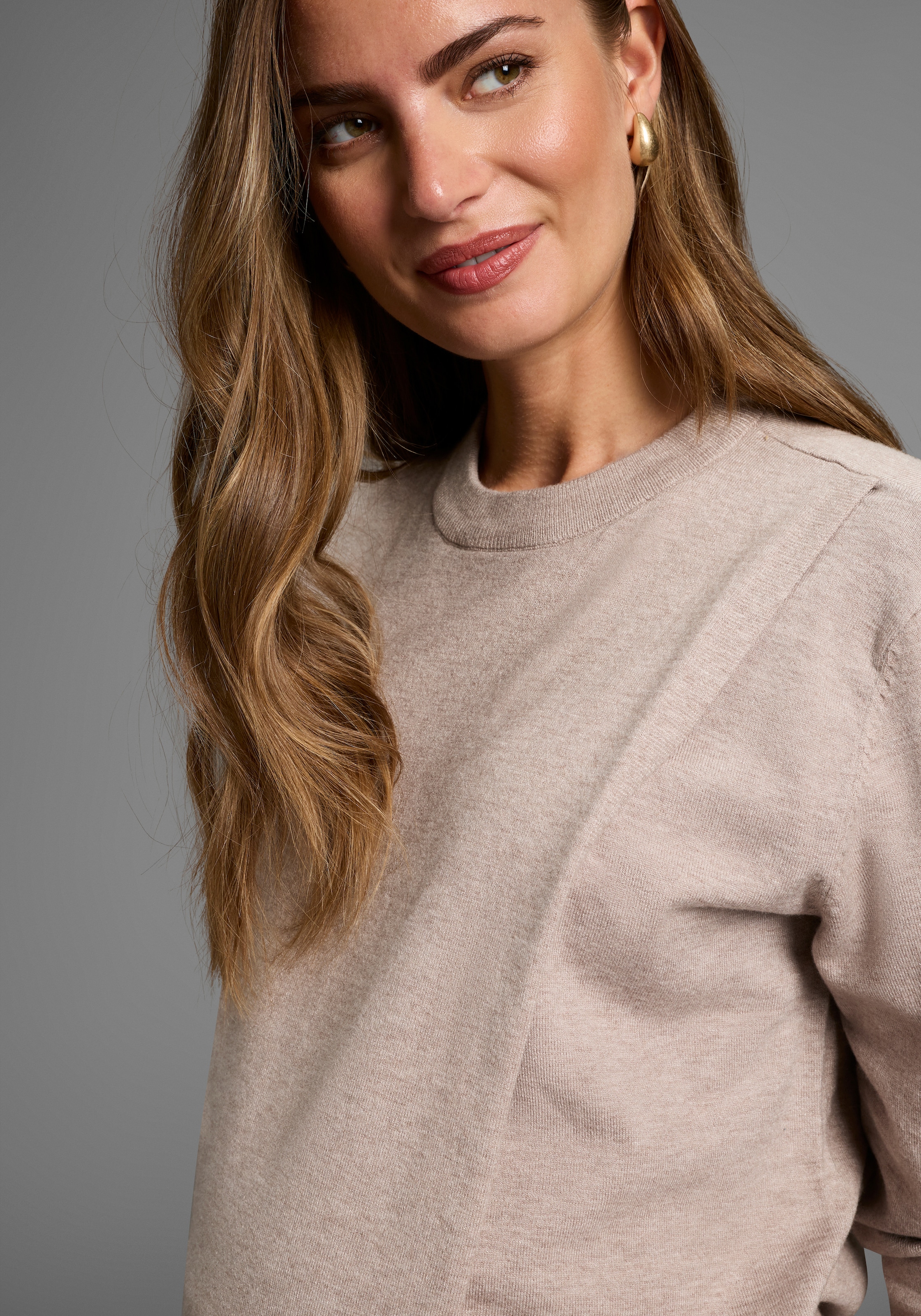 Neun Monate Strickpullover »Pullover für Schwangerschaft und Stillzeit«, Umstands-Pullover mit praktischer Öffnung zum Stillen