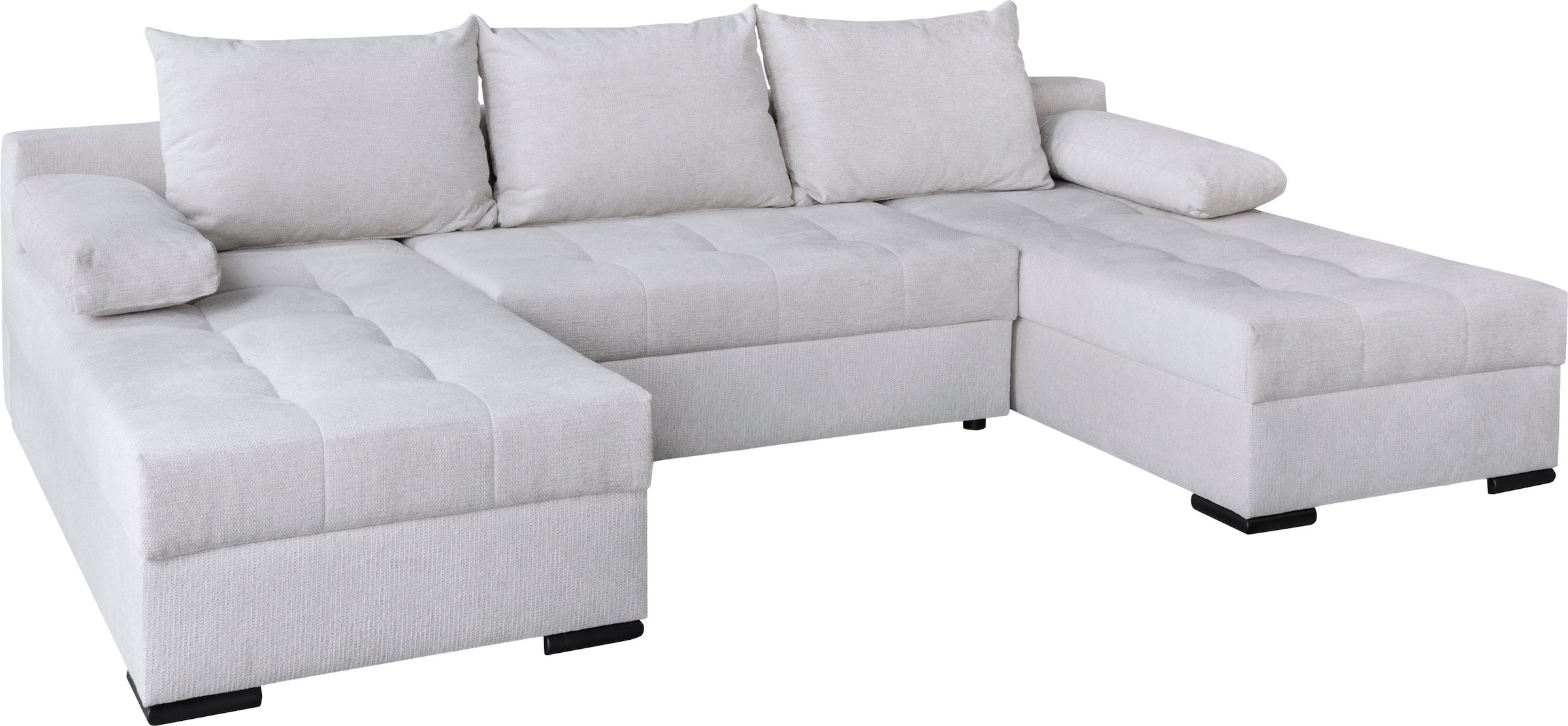 GOODproduct Paysage de salon »Home System U-Form, von B: 269-352 cm wählbar, 6 Varianten zur Auswahl« Bettfunktion, Bettkasten & Zierkissen, Federkern