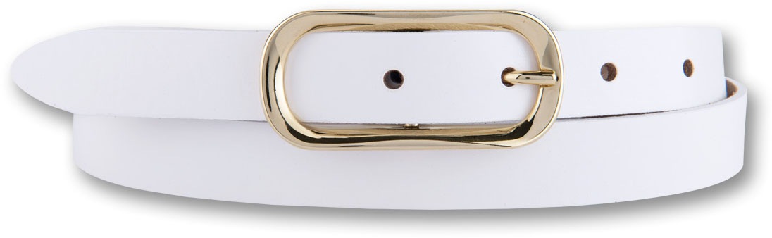 BERND GÖTZ Ledergürtel, mit ovaler Goldfarbenschliesse