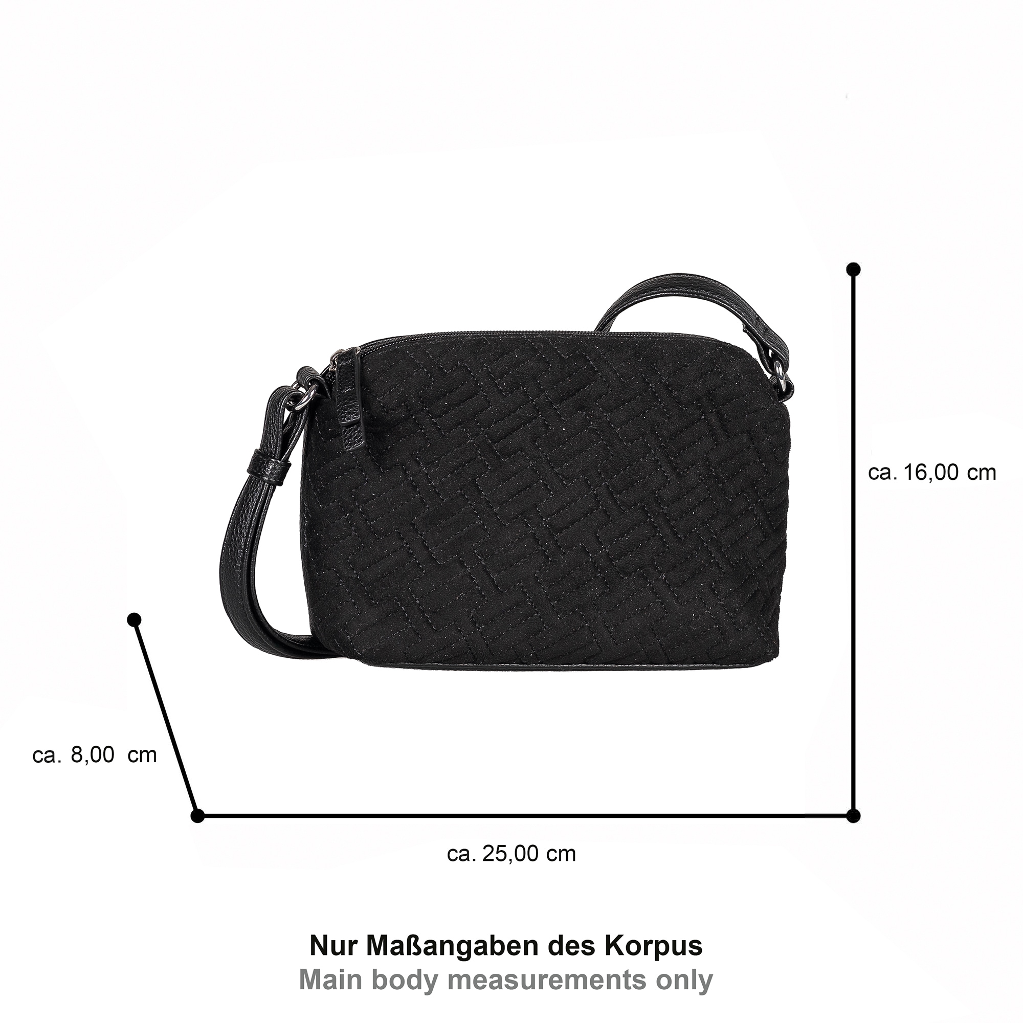 TOM TAILOR Sac à main »Xanthia« Sac bandoulière pour femme avec embossage