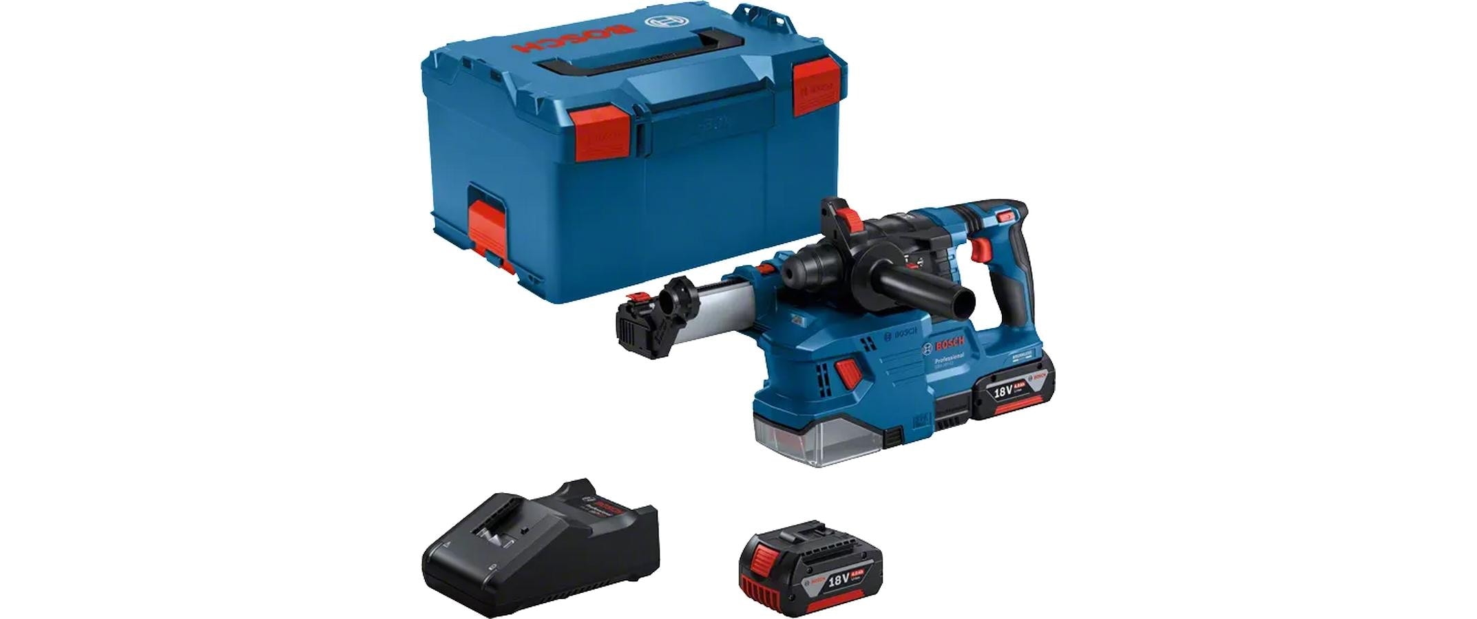 Bosch Professional Bohrhammer »mit SDS plus GBH 18 V-22« Set,  Mit 2 Akkus und 1 Ladegerät