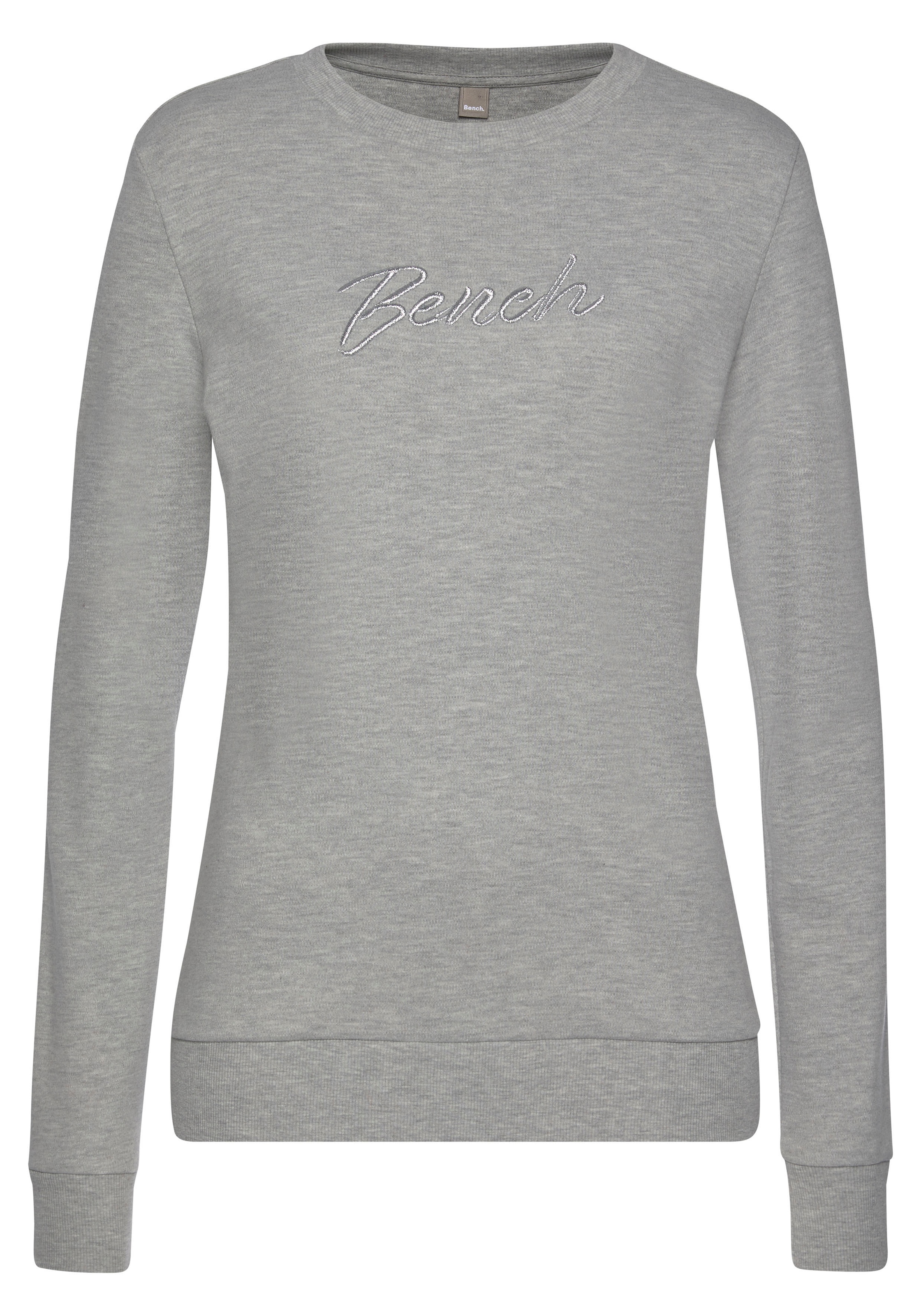 Bench. Sweatshirt »Loungeshirt«, mit auf Logostickerei, Loungewear, versandkostenfrei Loungeanzug