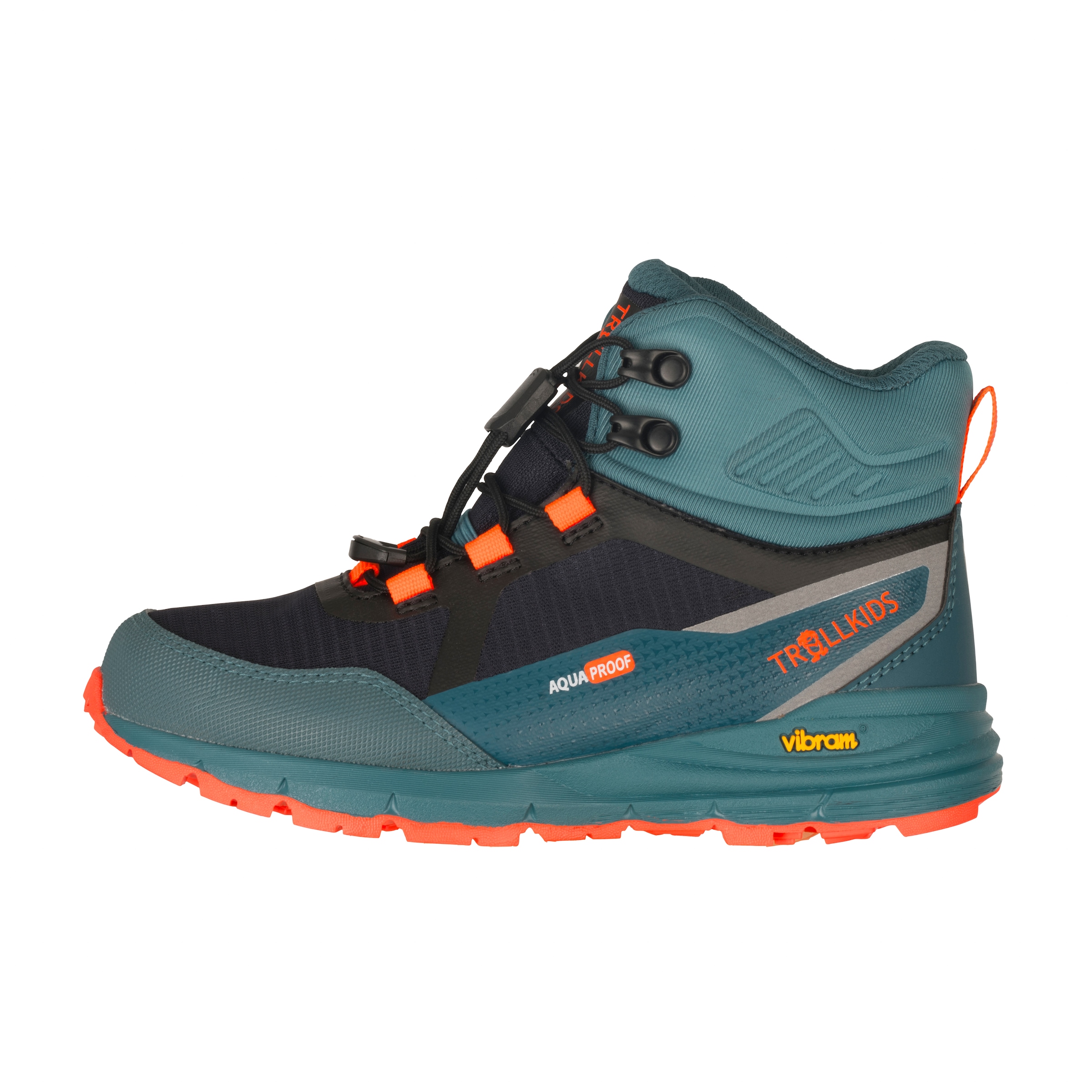 TROLLKIDS Outdoorschuh »KIDS SKARVAN HIKER MID XT«, wasserdicht, Vibram Sohle, Schnellverschluss, reflektierende Details