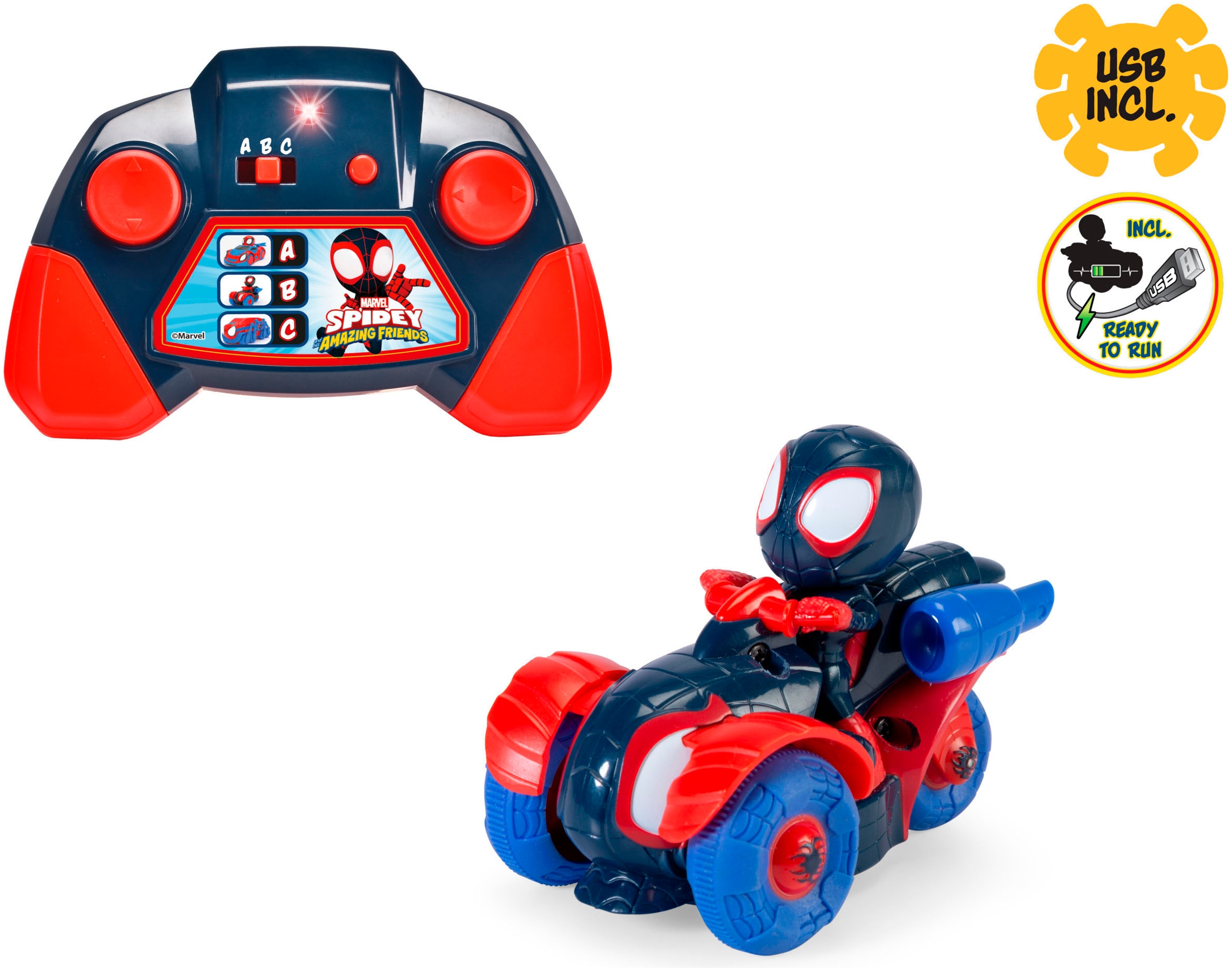 Dickie Toys Voiture RC »RC Miles Techno-Racer 1:50«