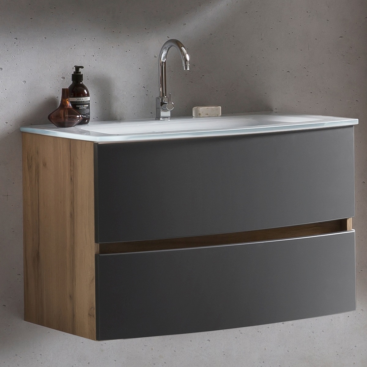 welltime Waschtisch »Kaunas«, Breite 80 cm, mit Soft-Close Funktion