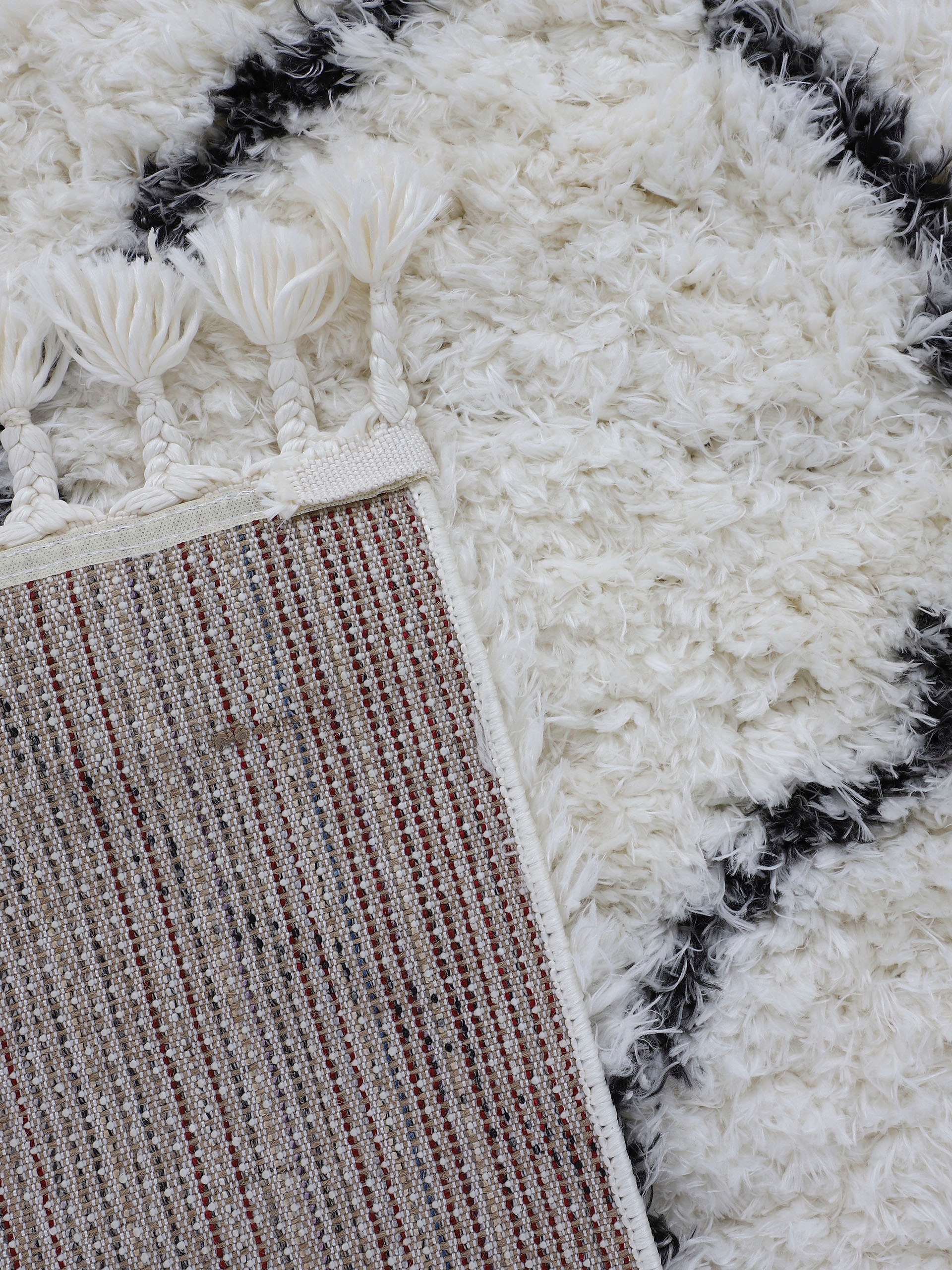 carpetfine Hochflor-Teppich »Eddy«, rund, 30 mm Höhe, Shaggy Langflor mit Fransen, starke Grössenauswahl, Wohnzimmer