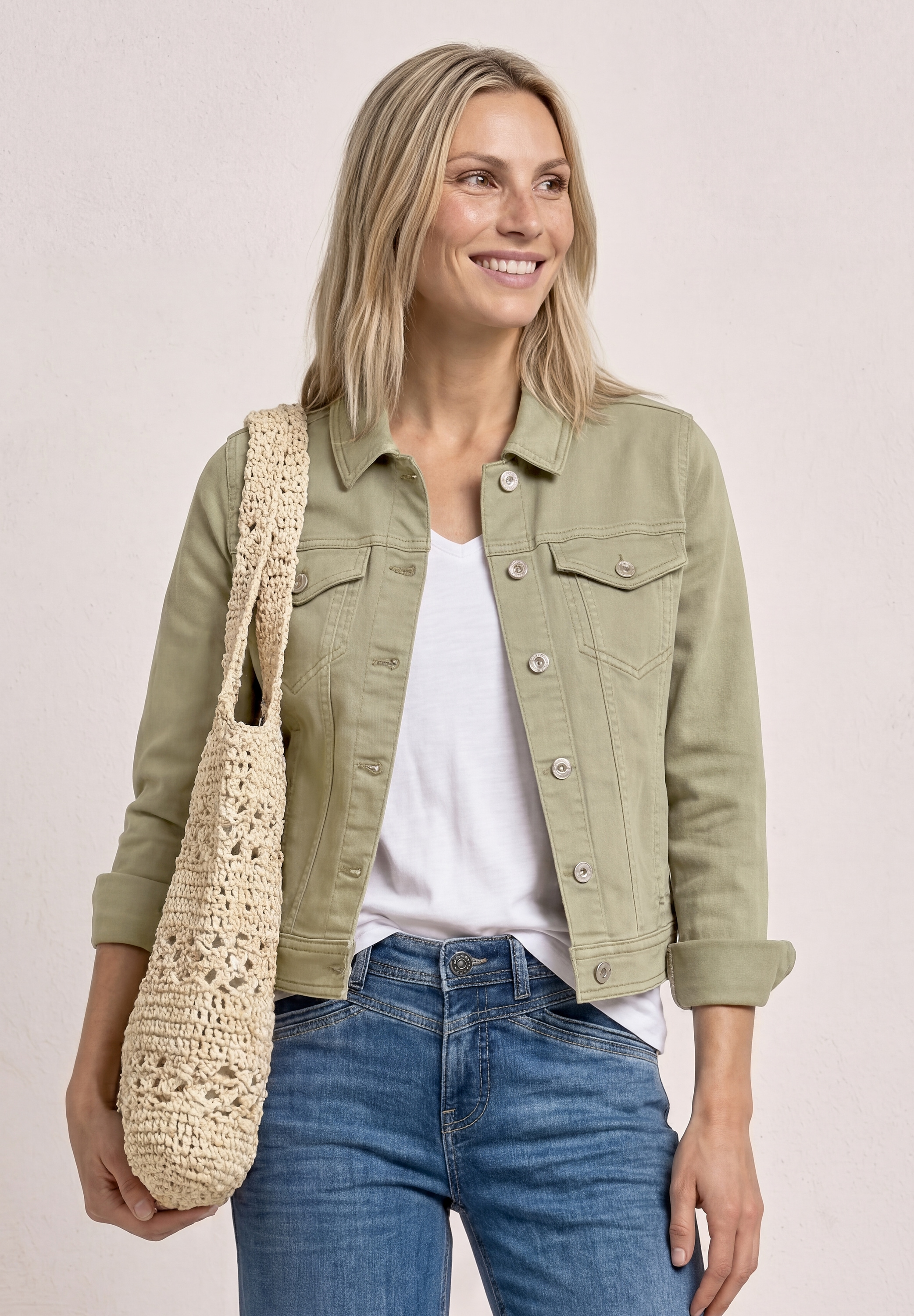 Image of STREET ONE Kurzjacke im Colored-Denim-Look